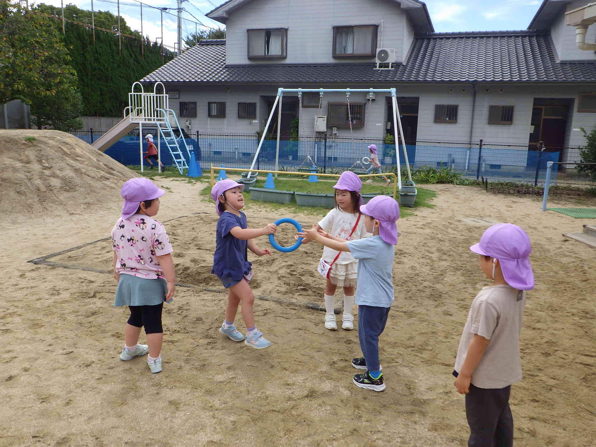 運動会に向けてバトン練習！