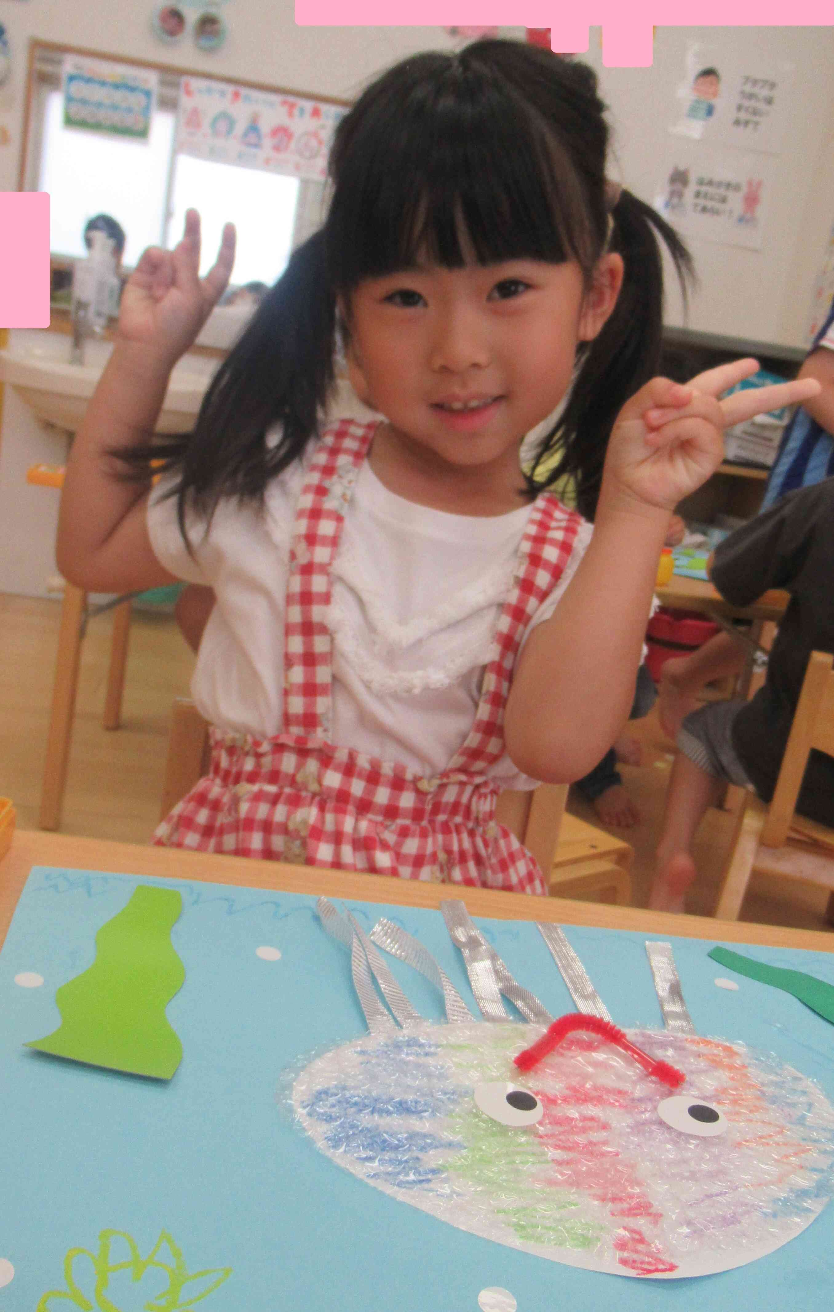 クラゲ製作（きりん組）｜ニチイキッズ仙北町駅保育園｜ニチイキッズ