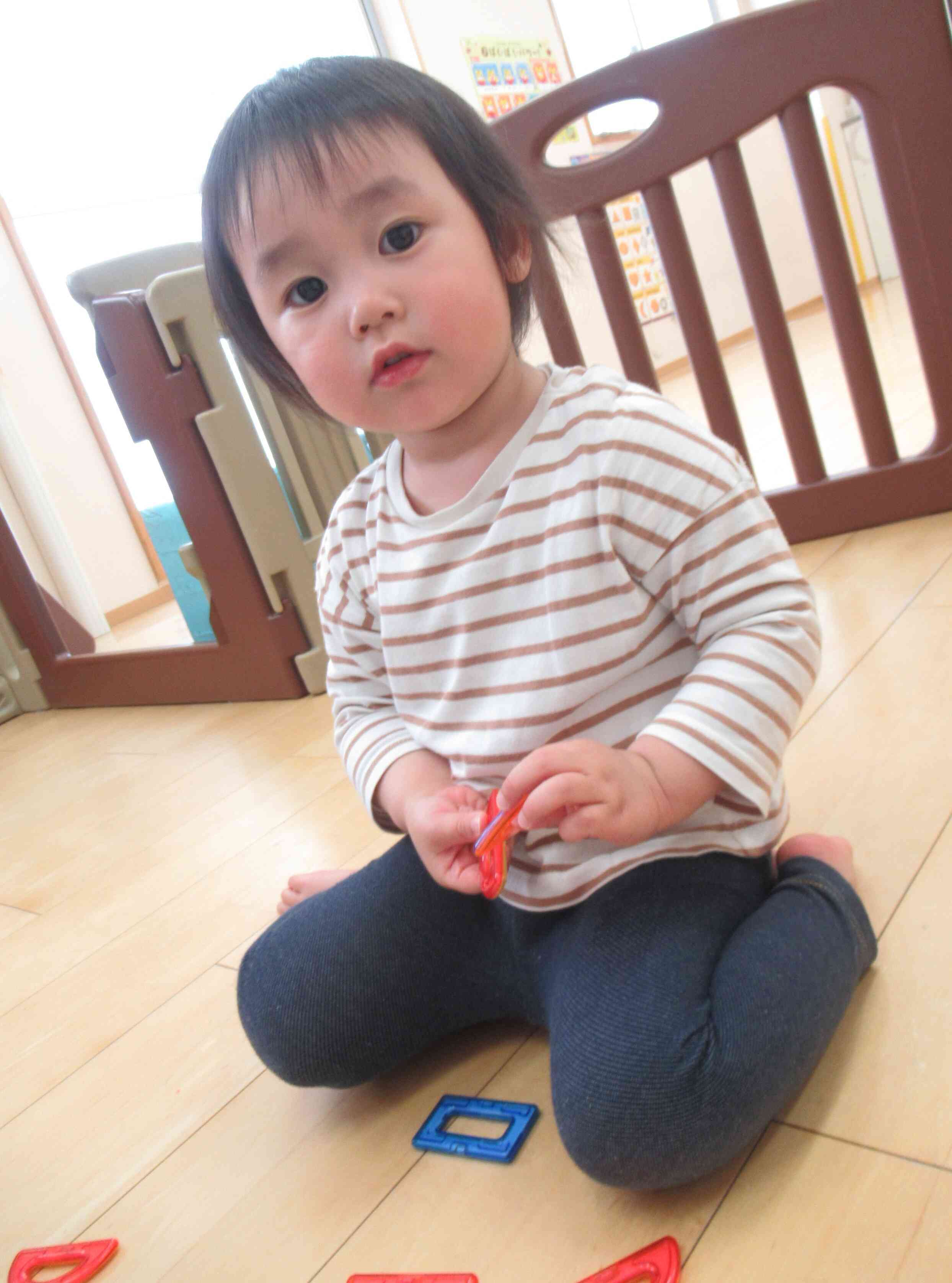 パッチン！と上手にくっつけることが出来たよ