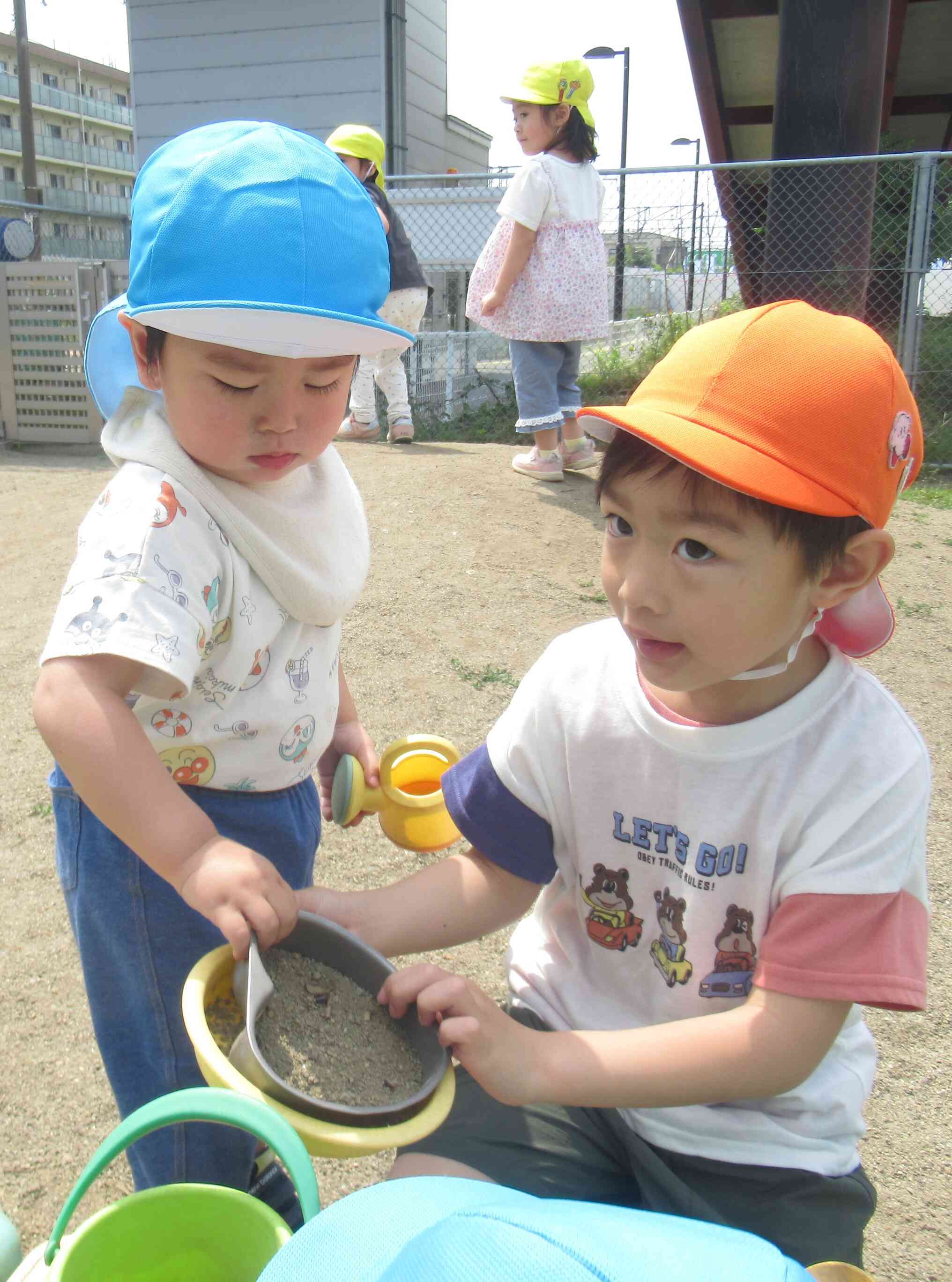 ハート型のお皿でお料理！
