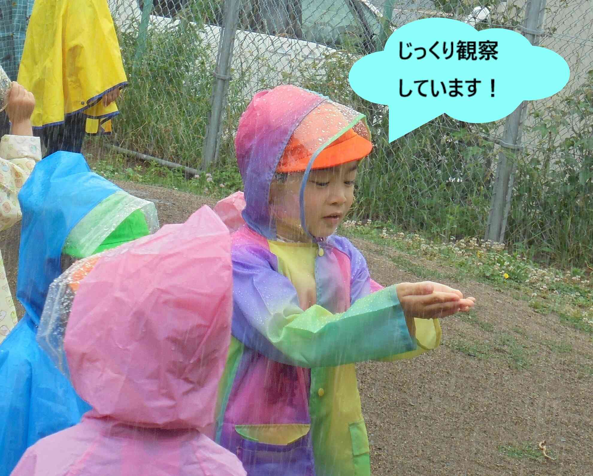 雨の日も楽しいね！