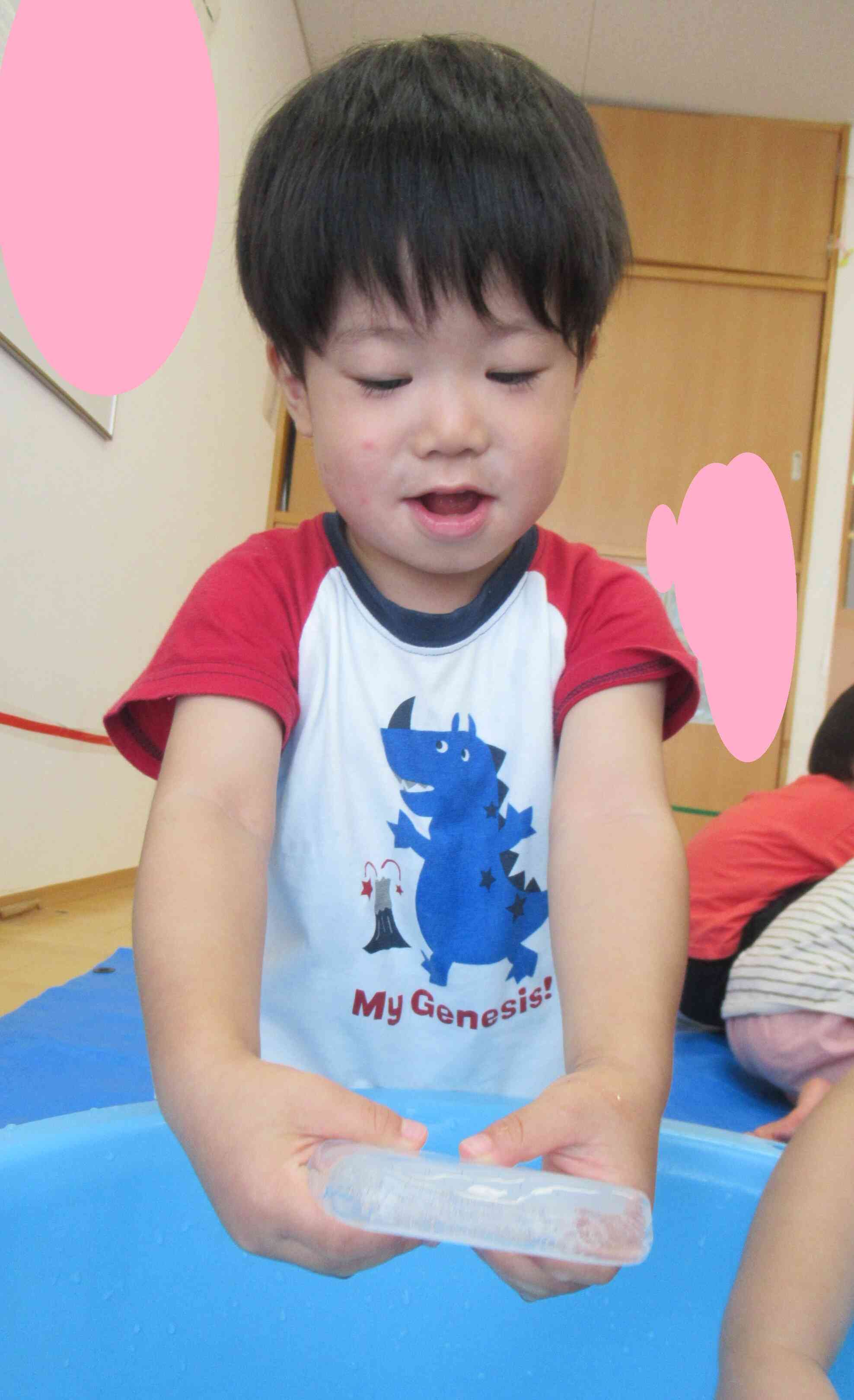 氷を持ってみたよ！