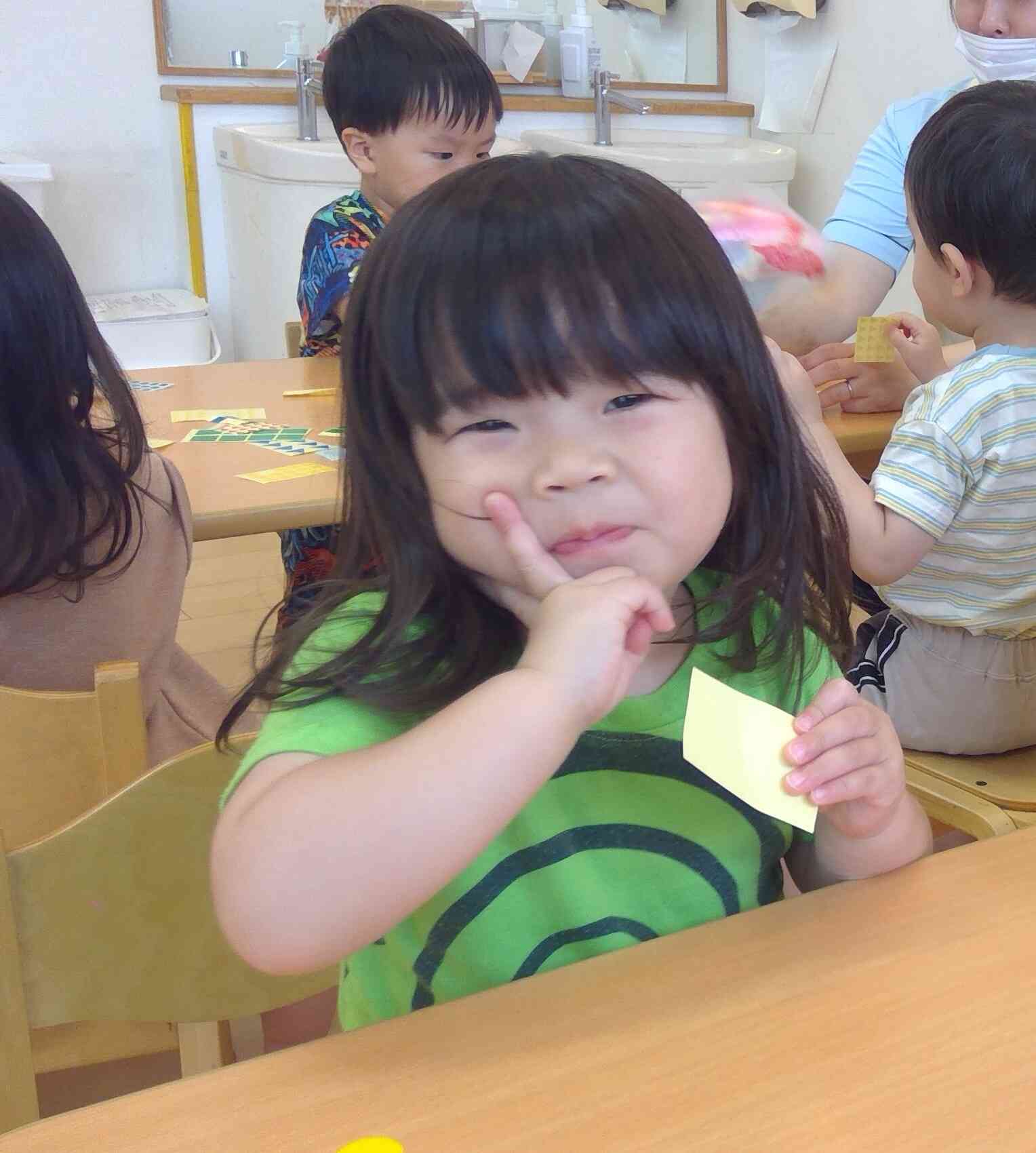 上手に貼れたよ！