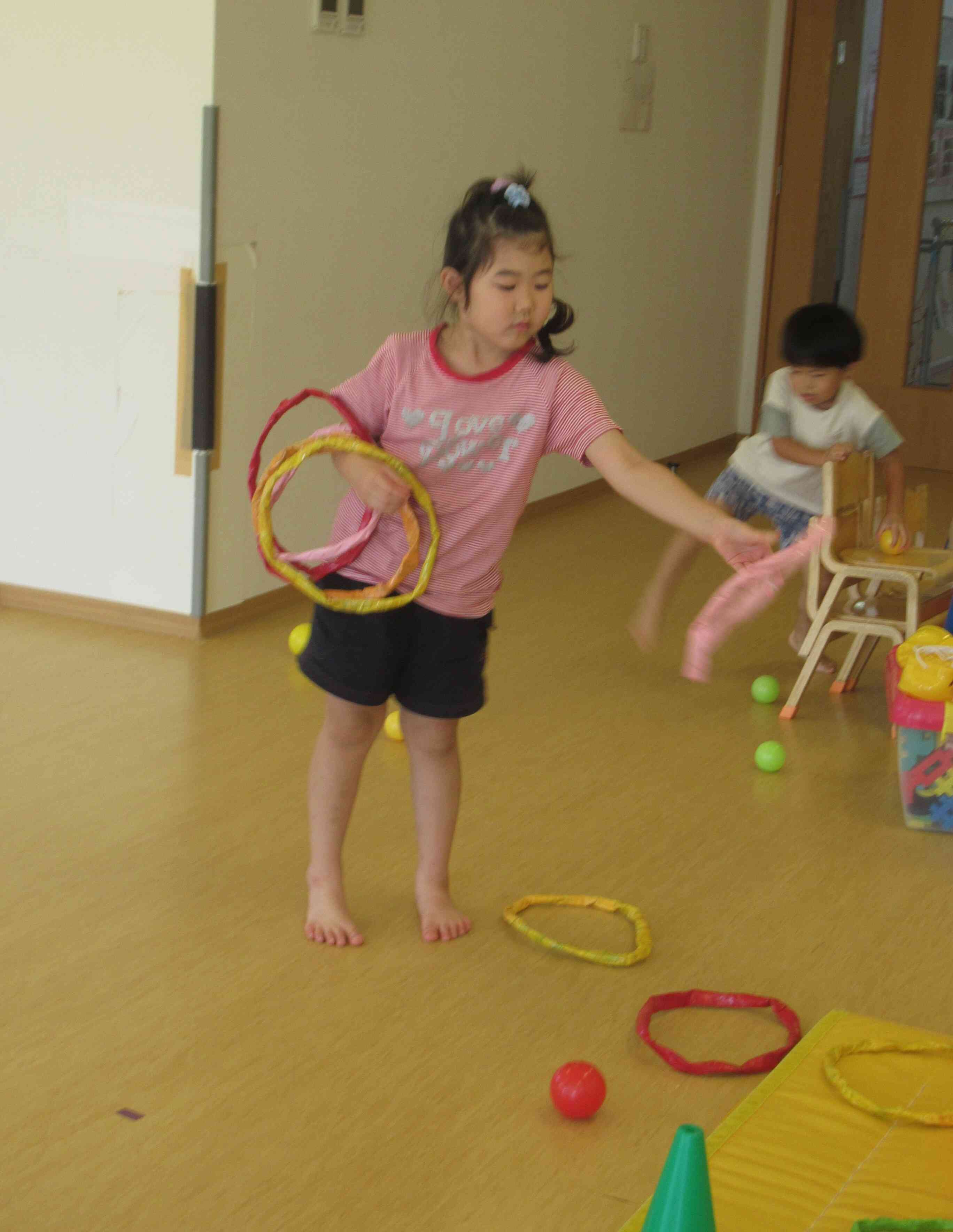 輪投げに挑戦！