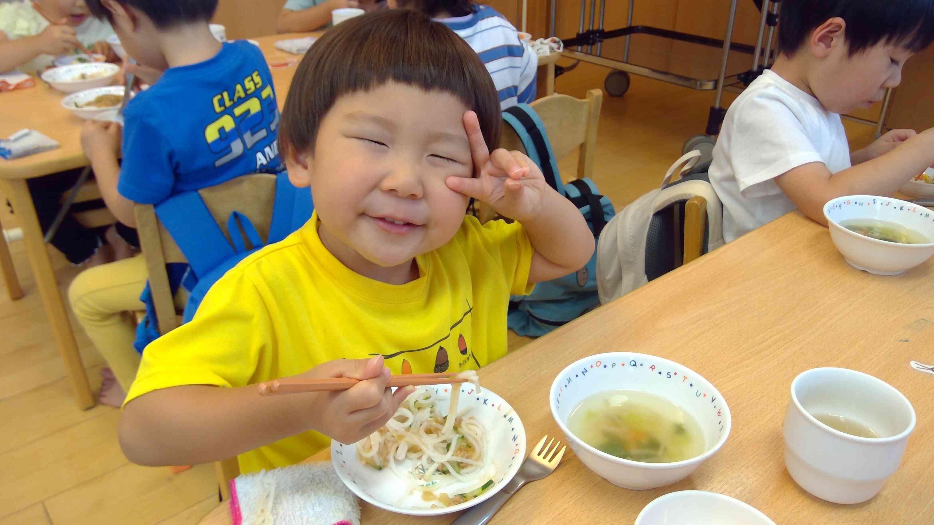 お食事の様子（誕生会）