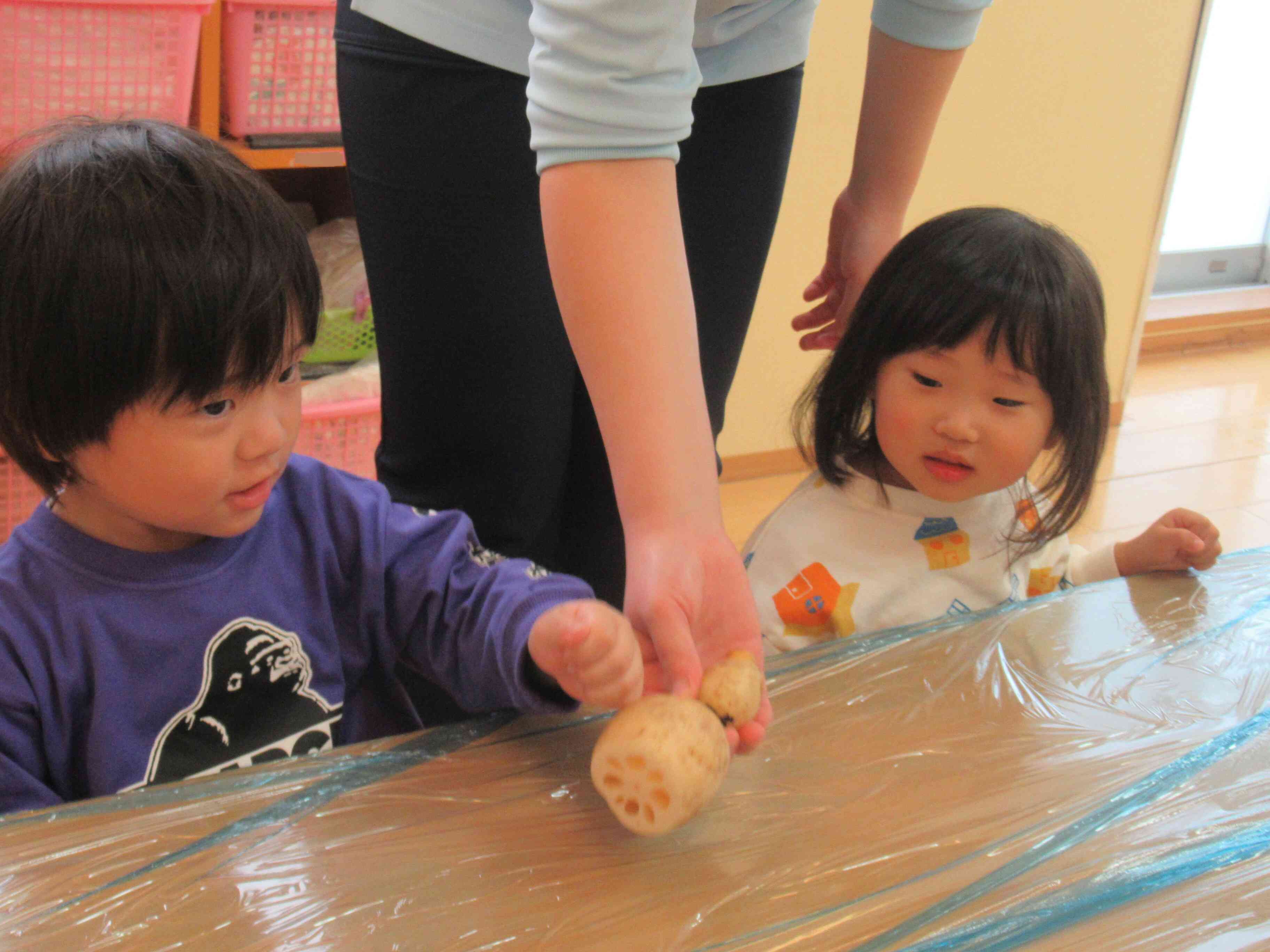 れんこんの音が鳴ったよ！