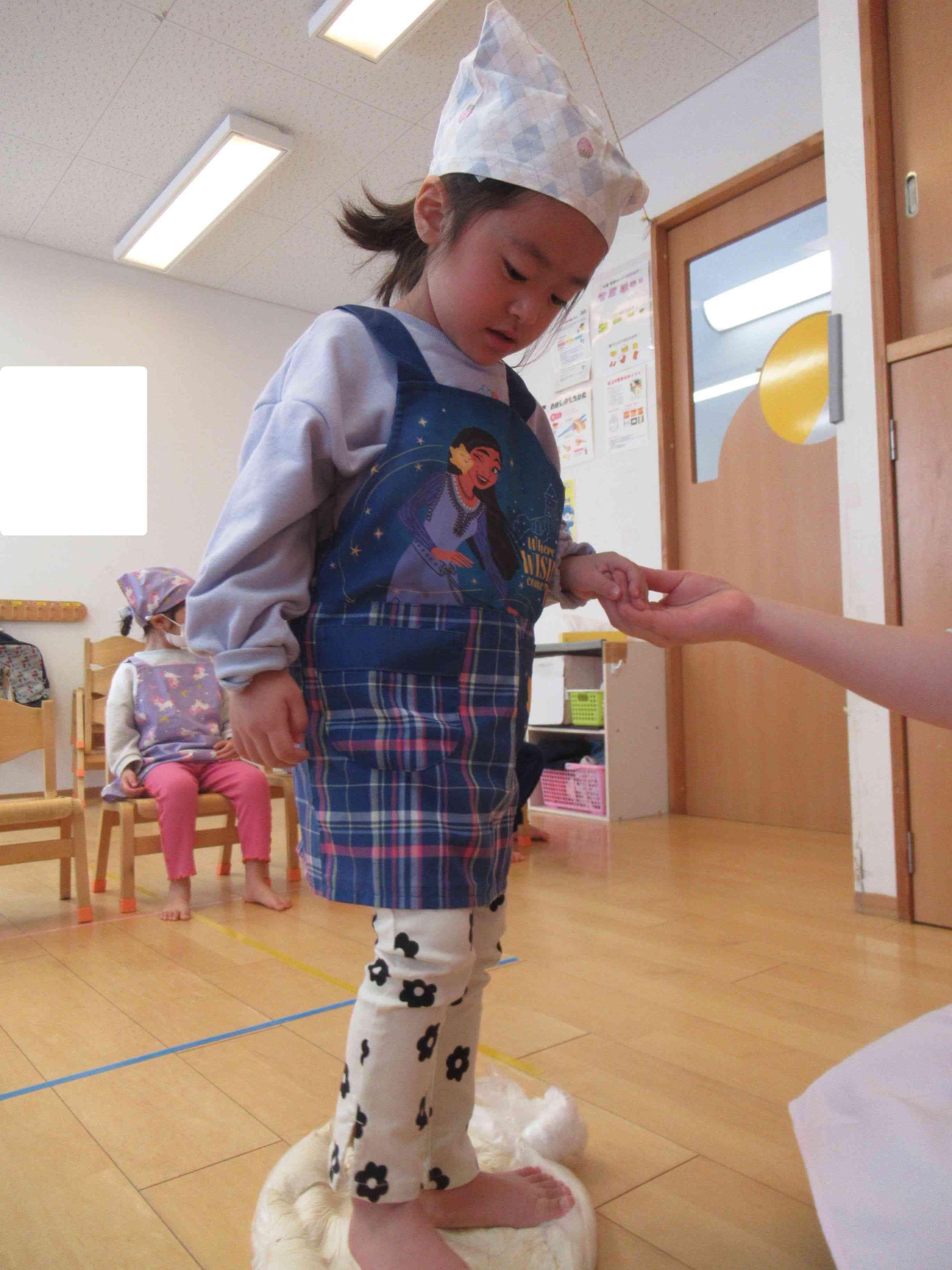 りす組はひっつみの「生地作り」をしたよ