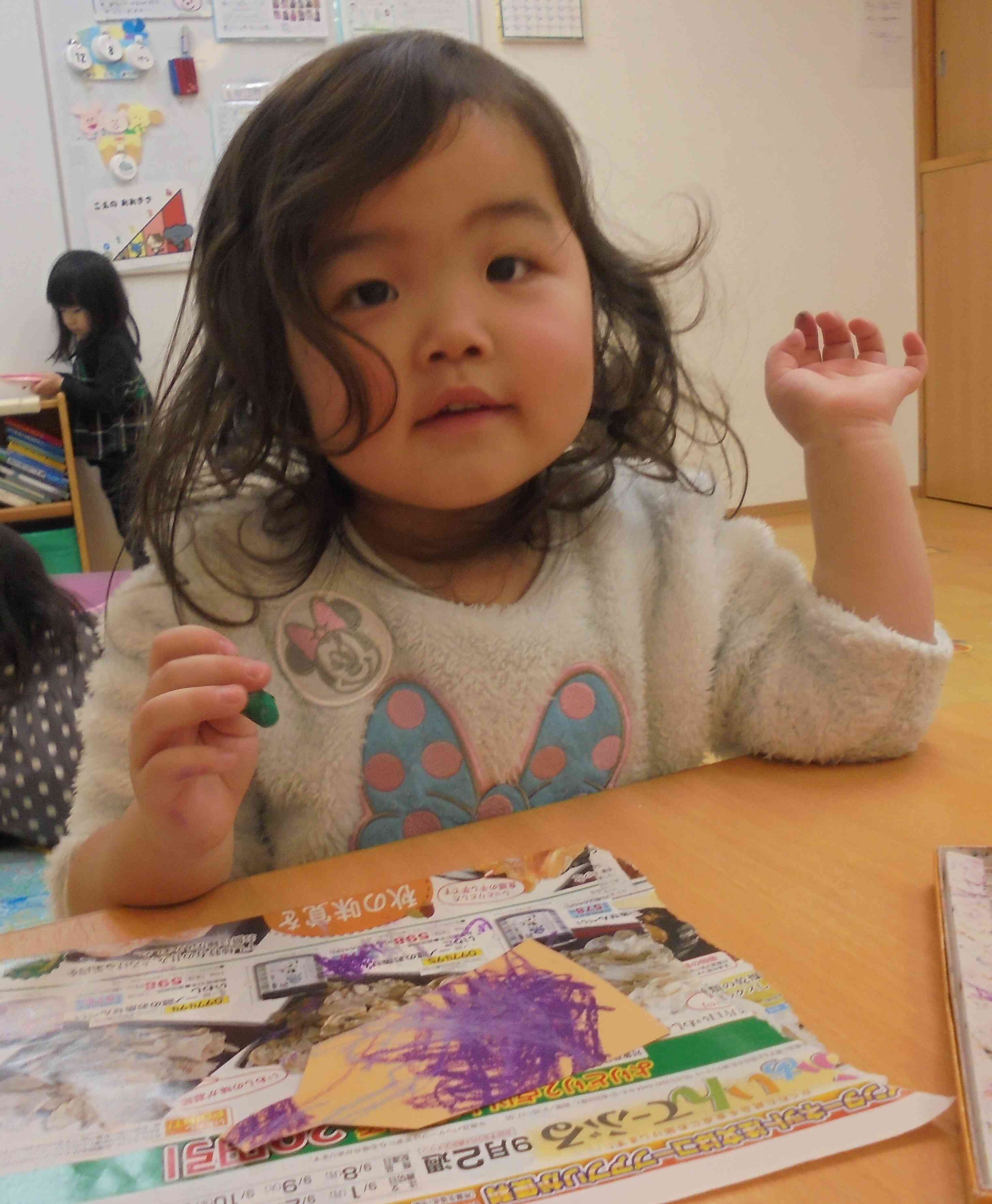 羽子板製作（うさぎ組）