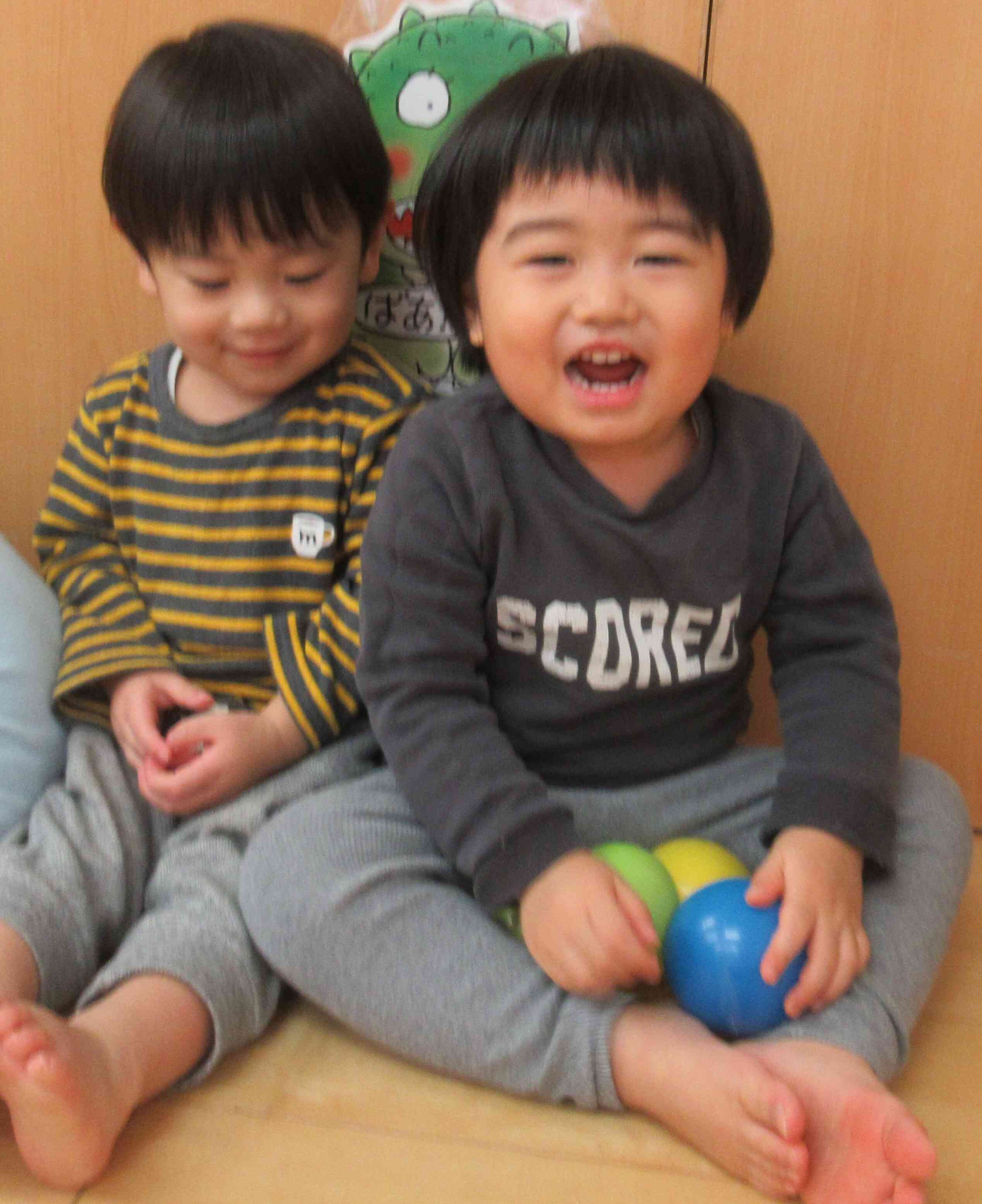 仲良く一緒に休憩～