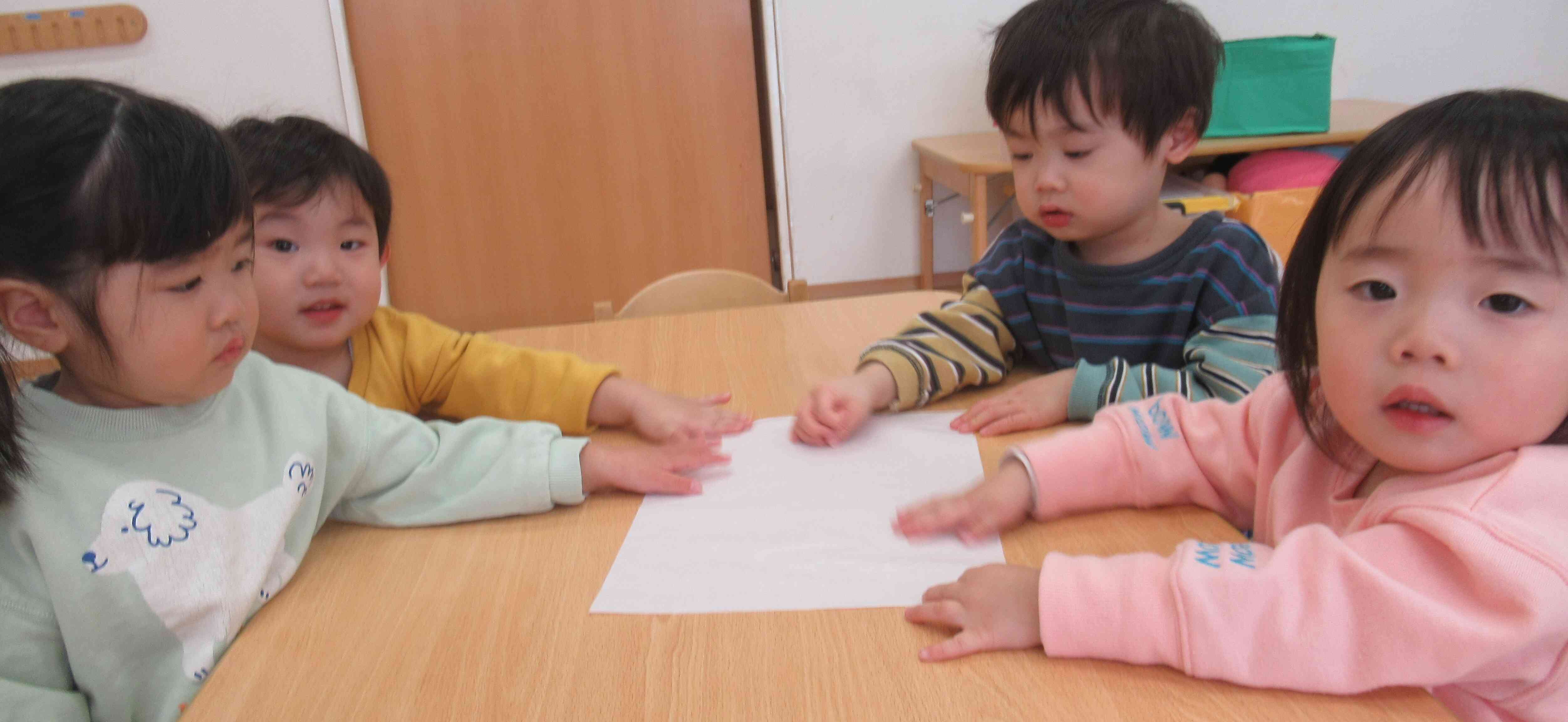 書初め製作（あひる組）