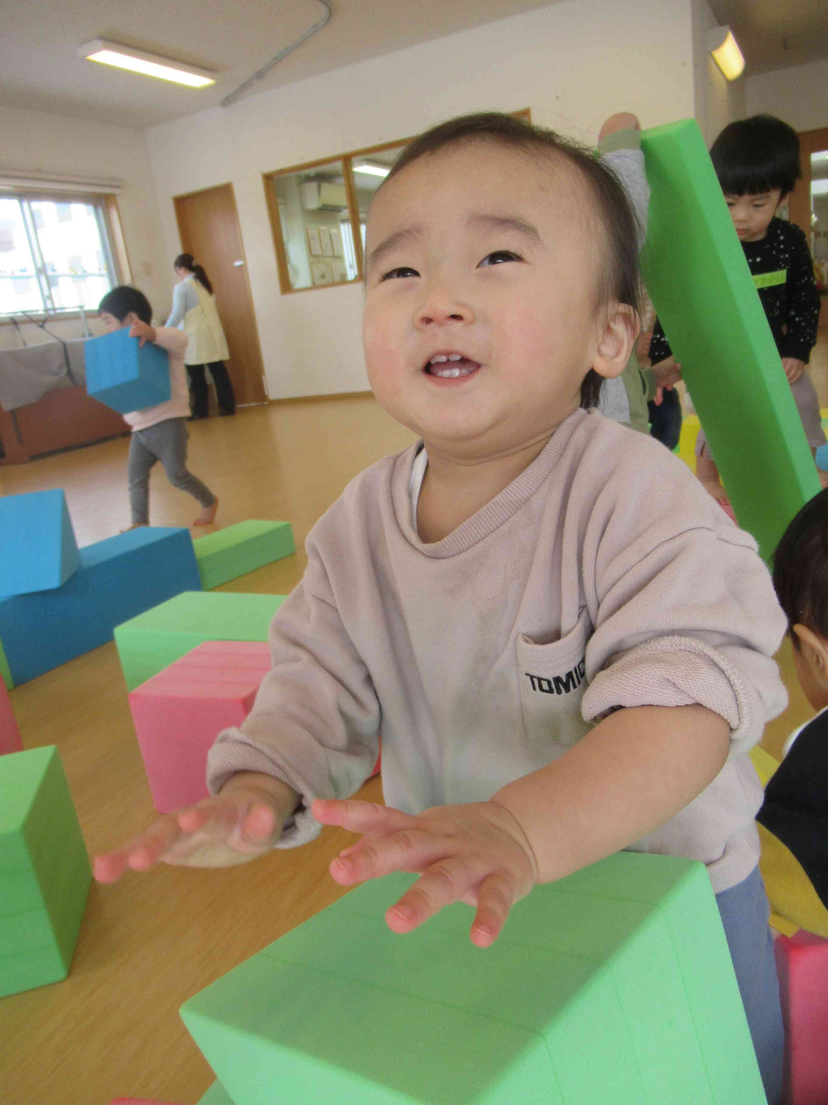 大型積み木で何作ろう？