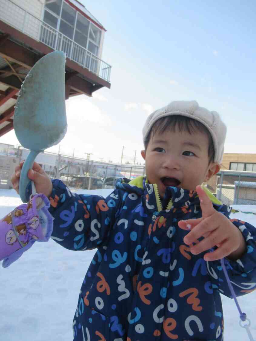 雪がたくさん積もったよ!
