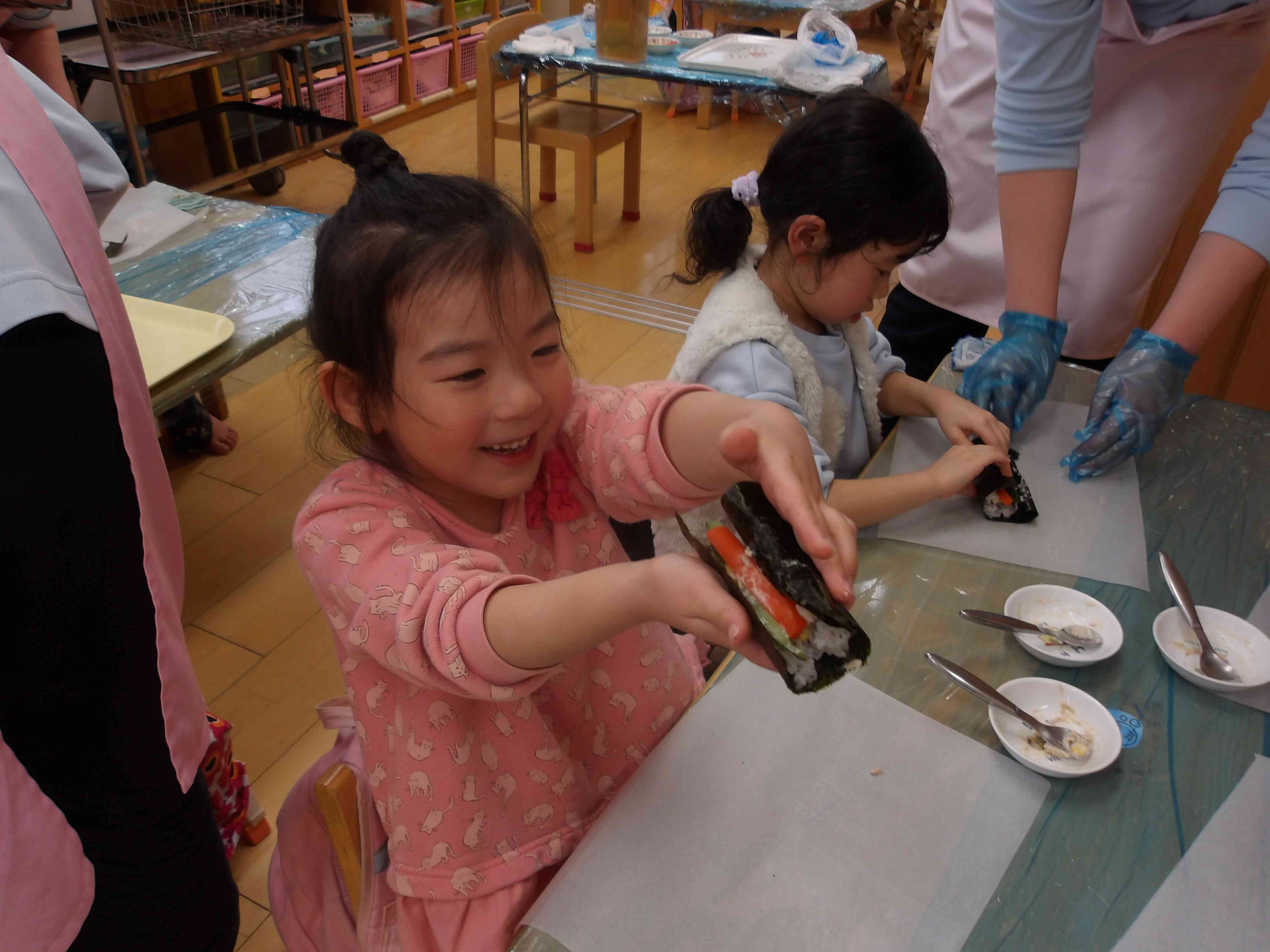 自分で巻いてみたよ！