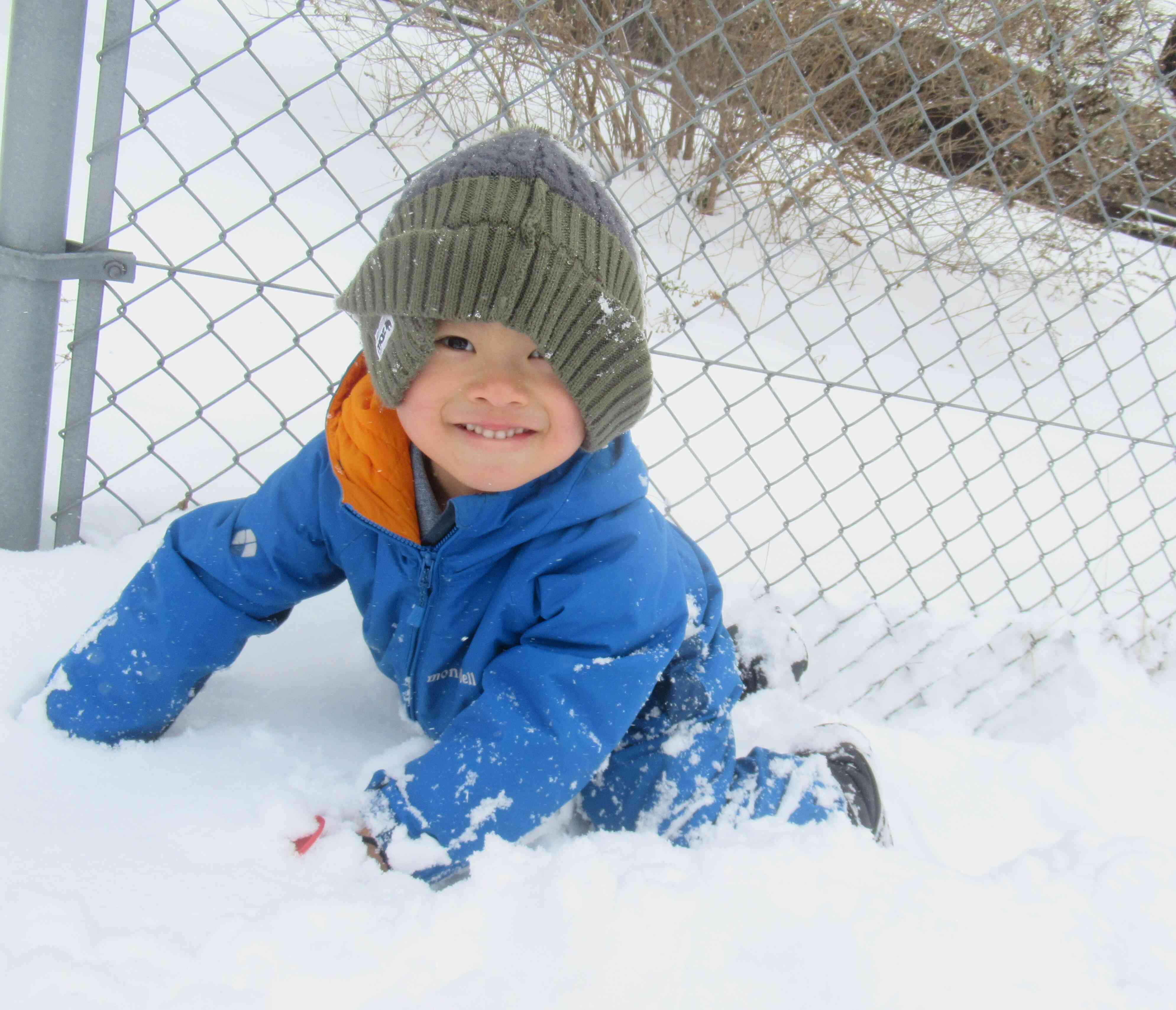 雪がたくさんあって気持ちいいよ