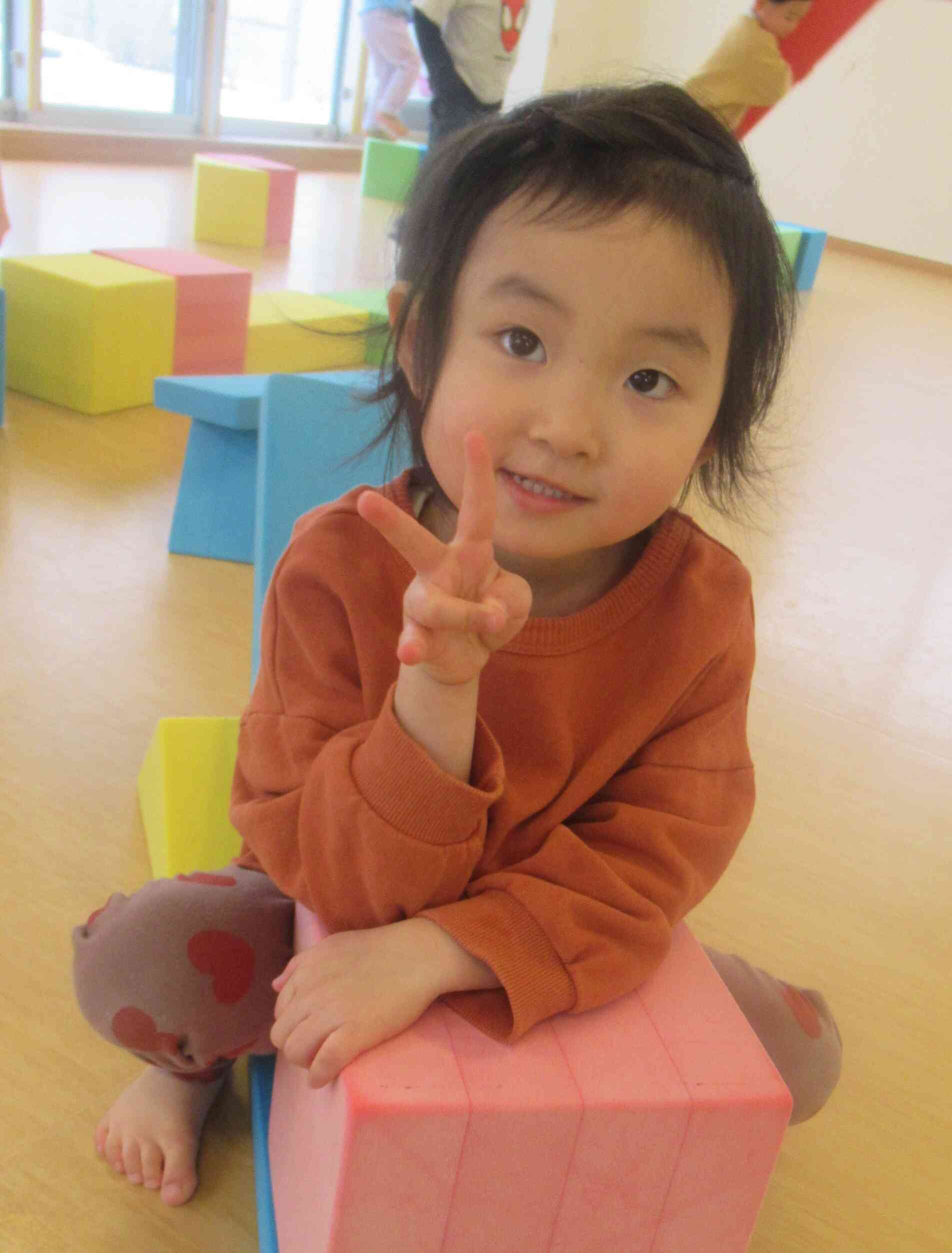 大型積み木遊び（２、３歳児）