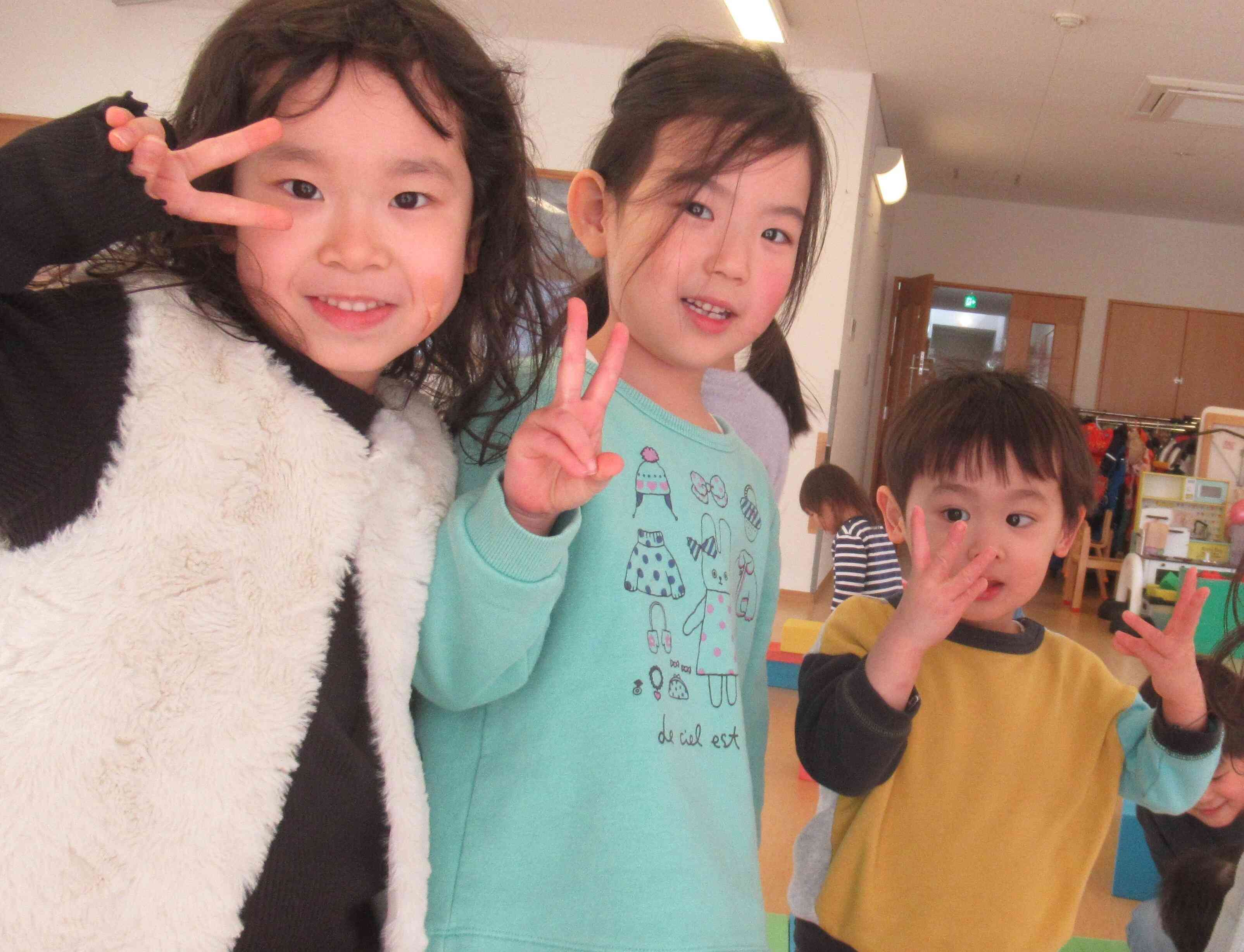 はい、ポーズ！