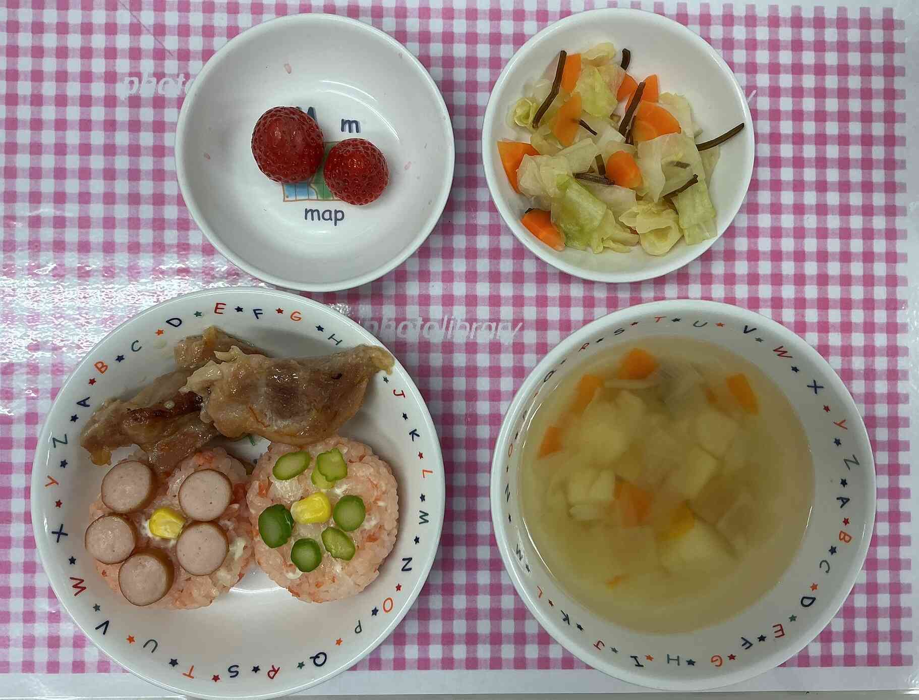 ４月　お祝い会・誕生会の給食
