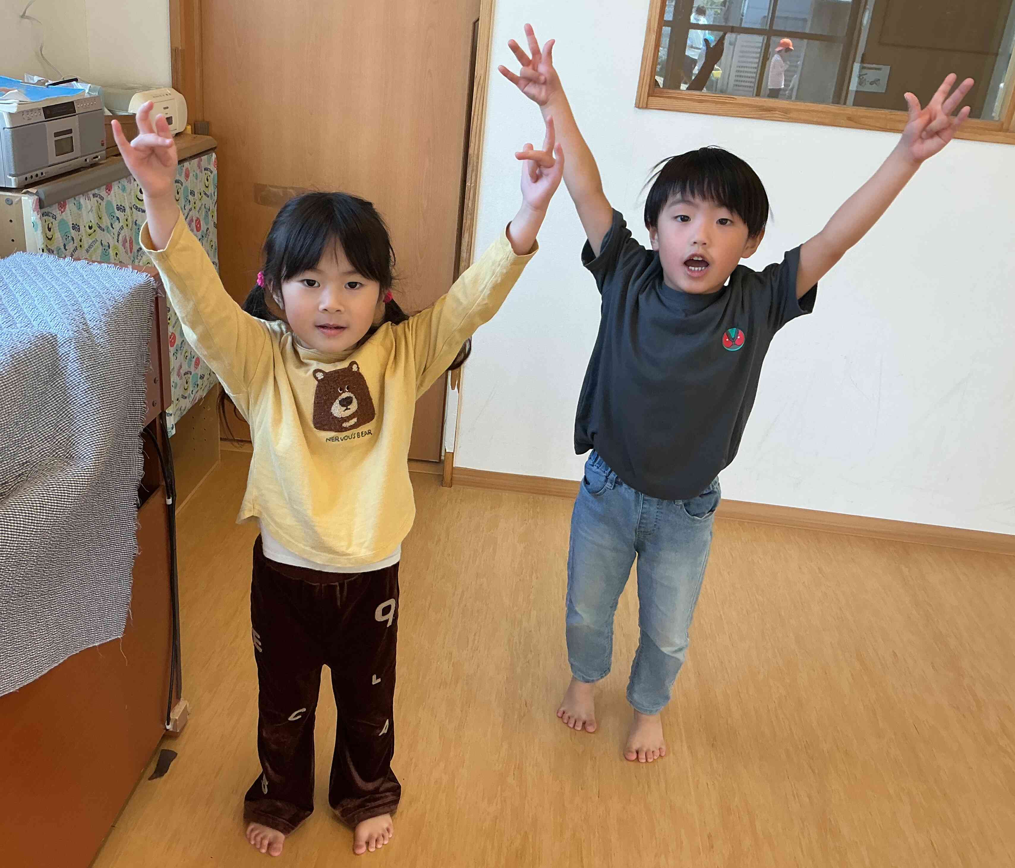 ノリノリでダンスを踊りました！楽しいね！