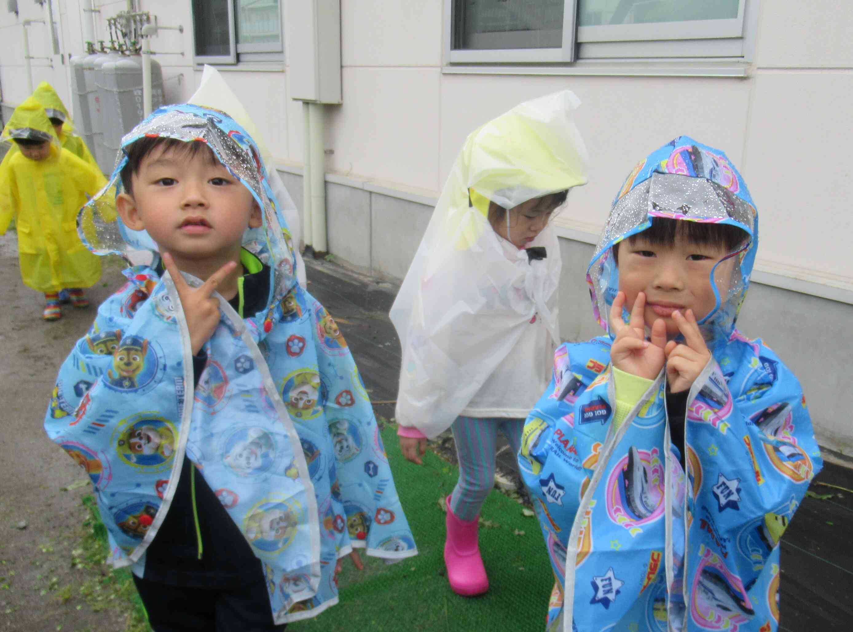 水たまりを発見！