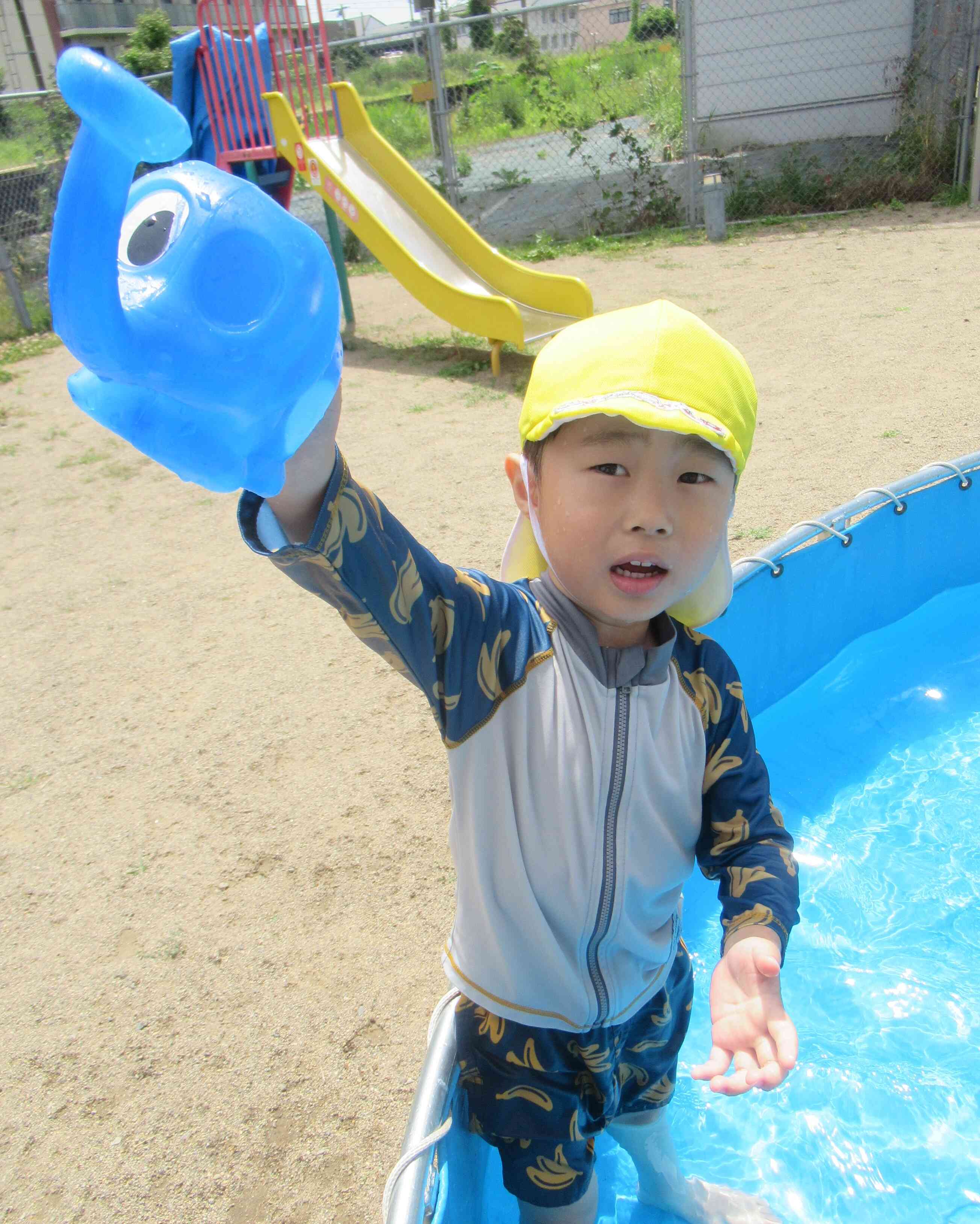 ゾウさんのジョウロ、素敵だね！
