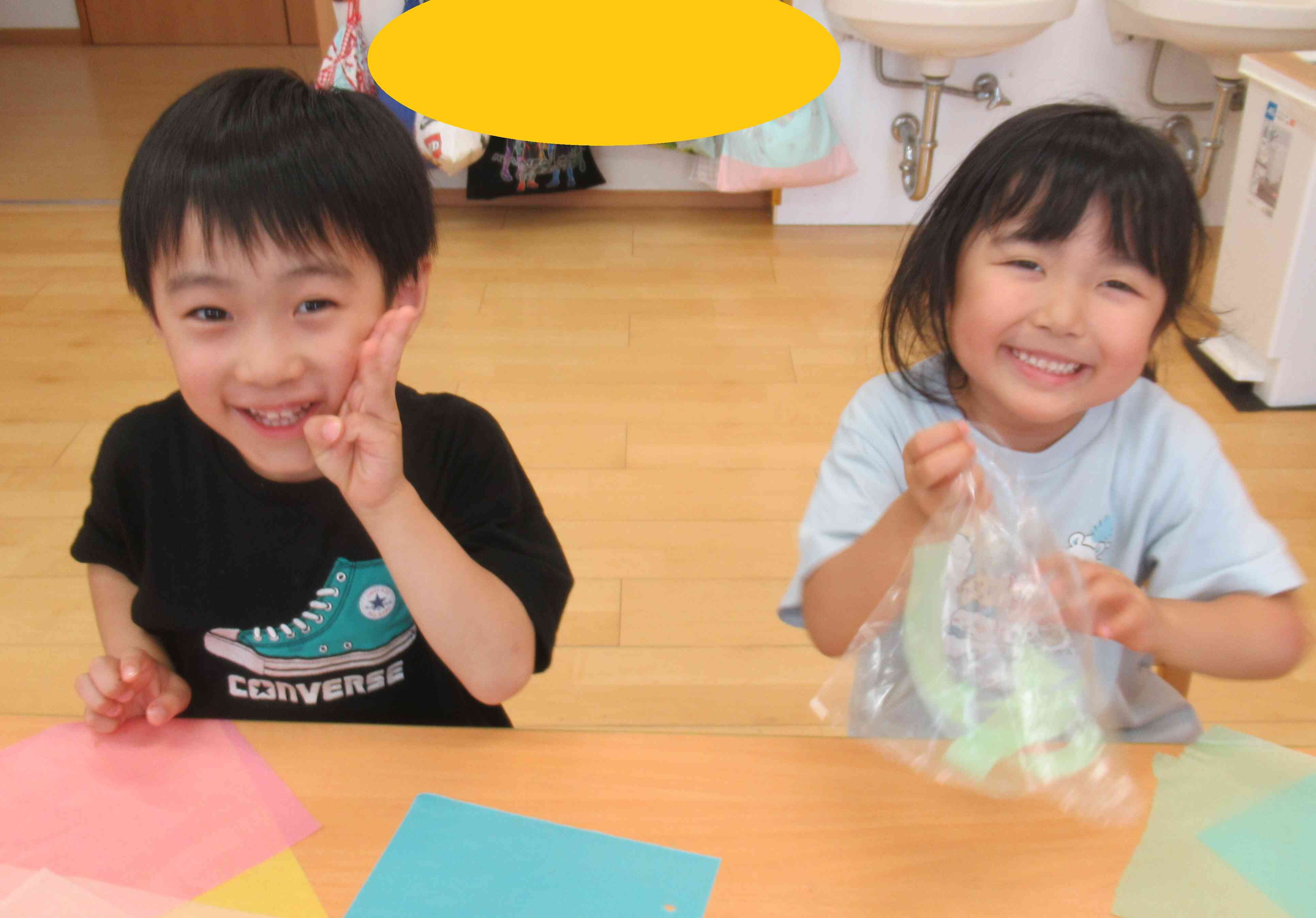 色水遊び（３.４歳児）