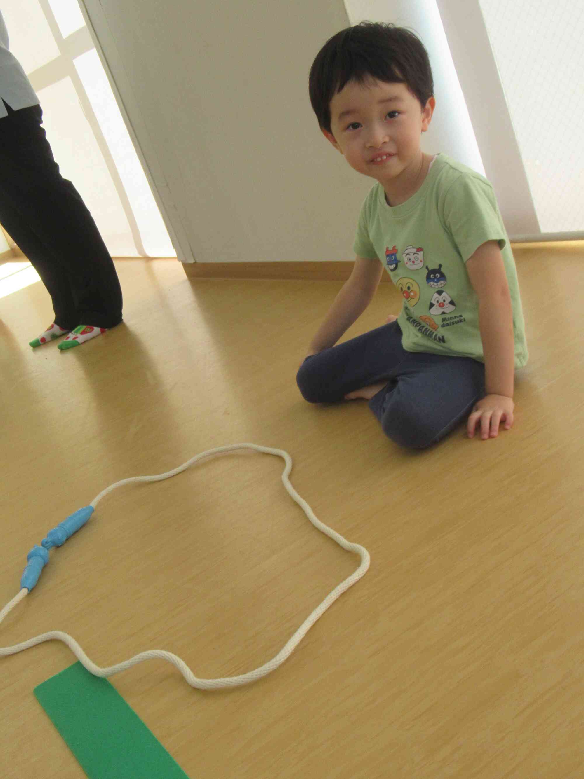 体育教室の様子（りす組3歳児）