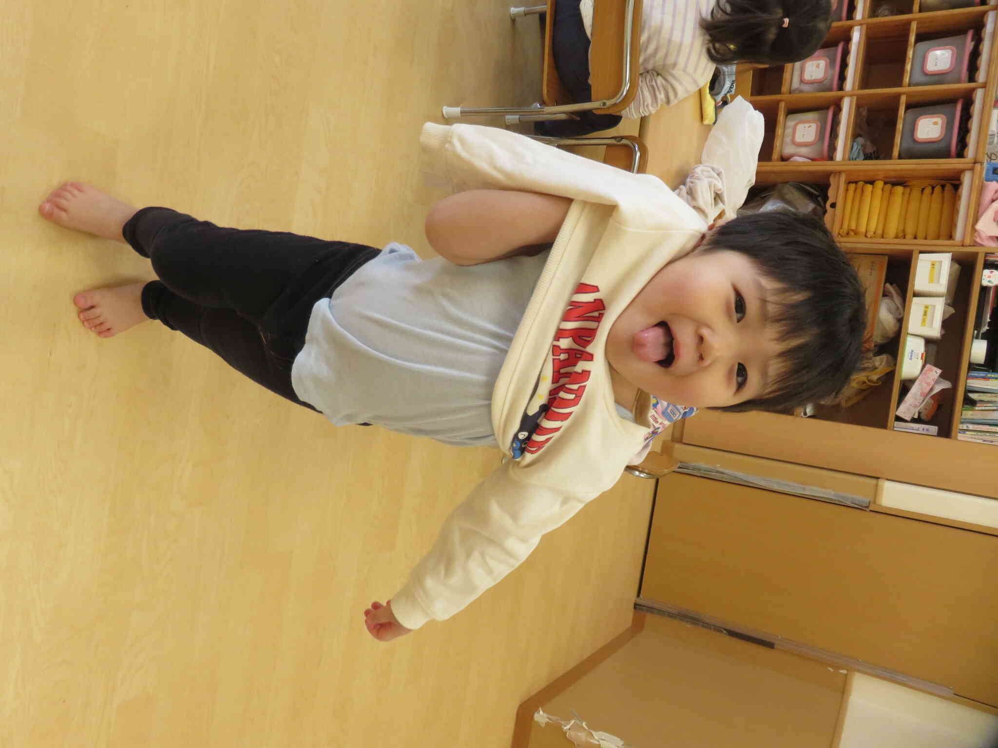 着替えもできるようになったよ！