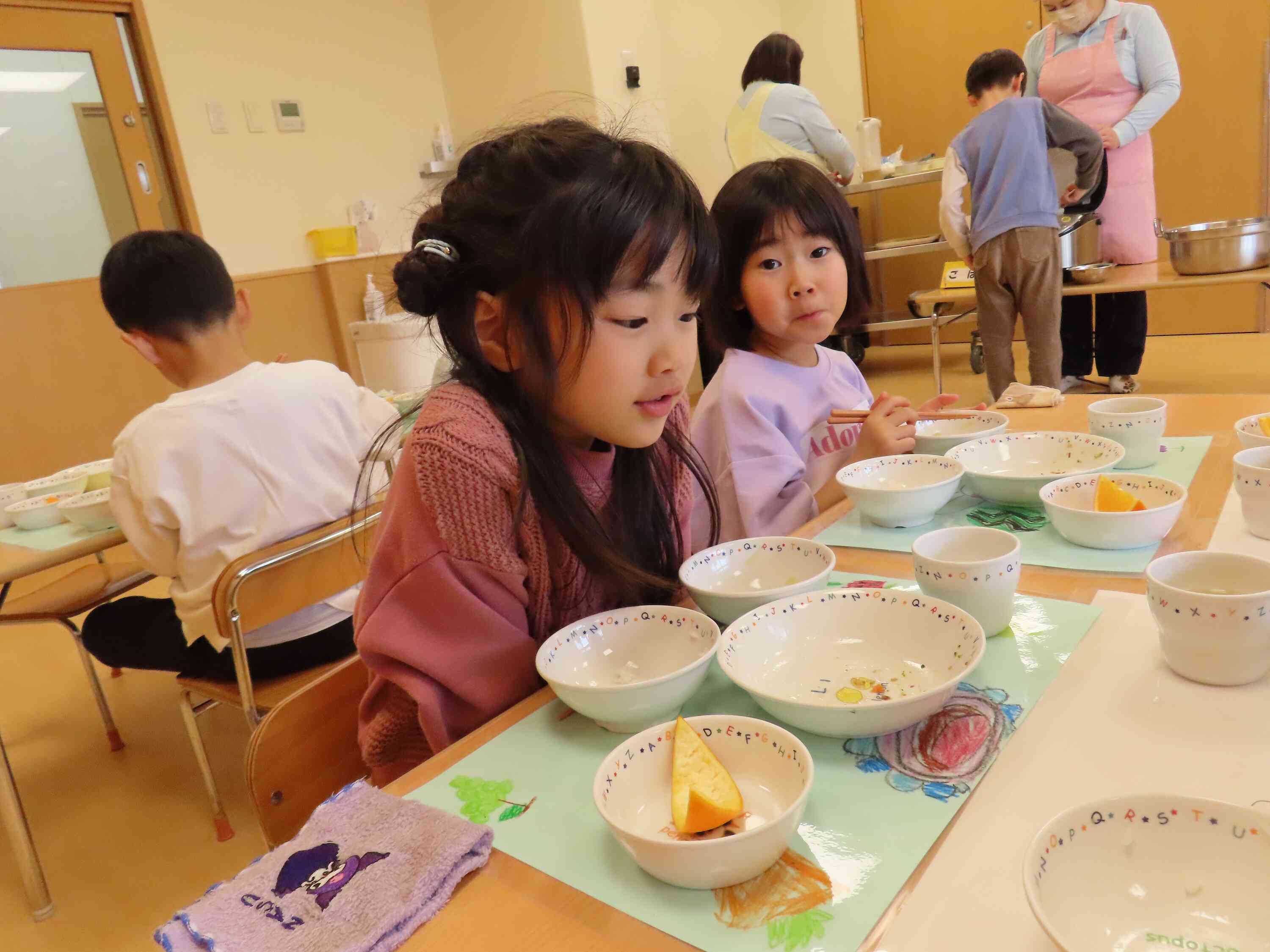 あ～、美味しかった～♪　何のおかわりしようかな～？