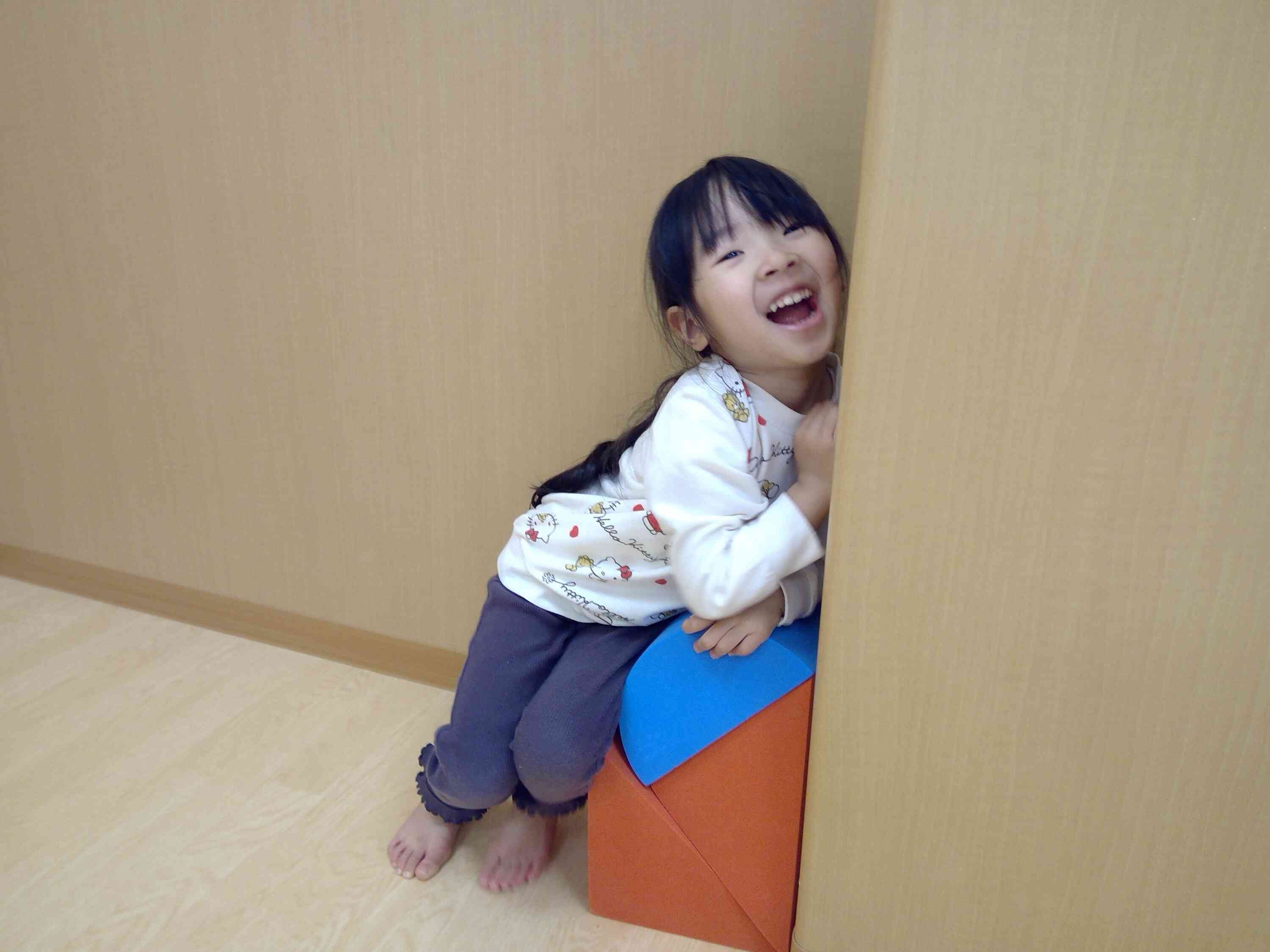 私はここに椅子作っちゃった♪