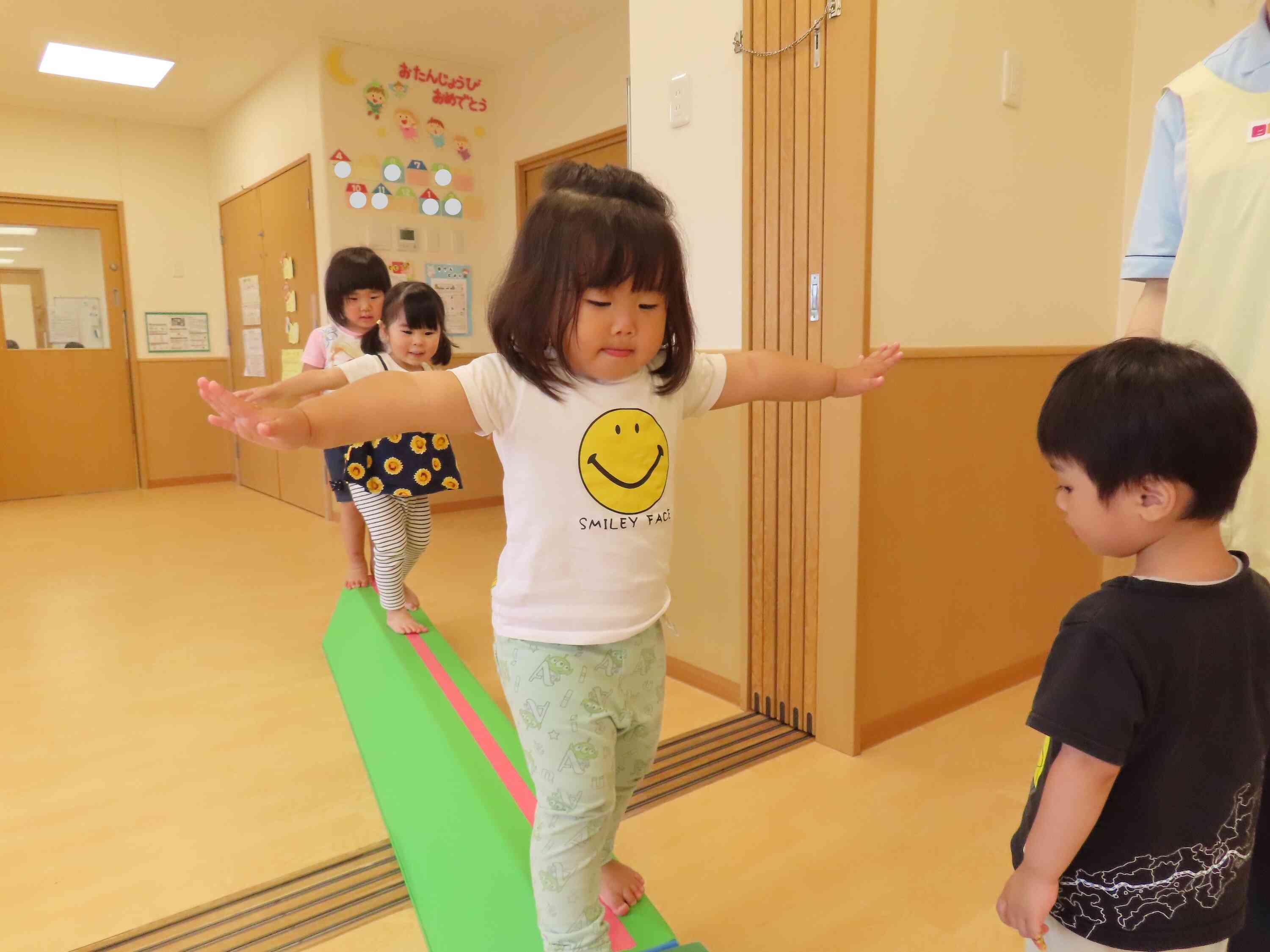 みてみて～！上手にバランス出来るよ！