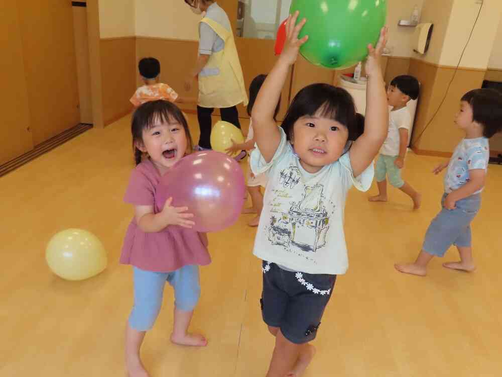 風船つかまえた～☆