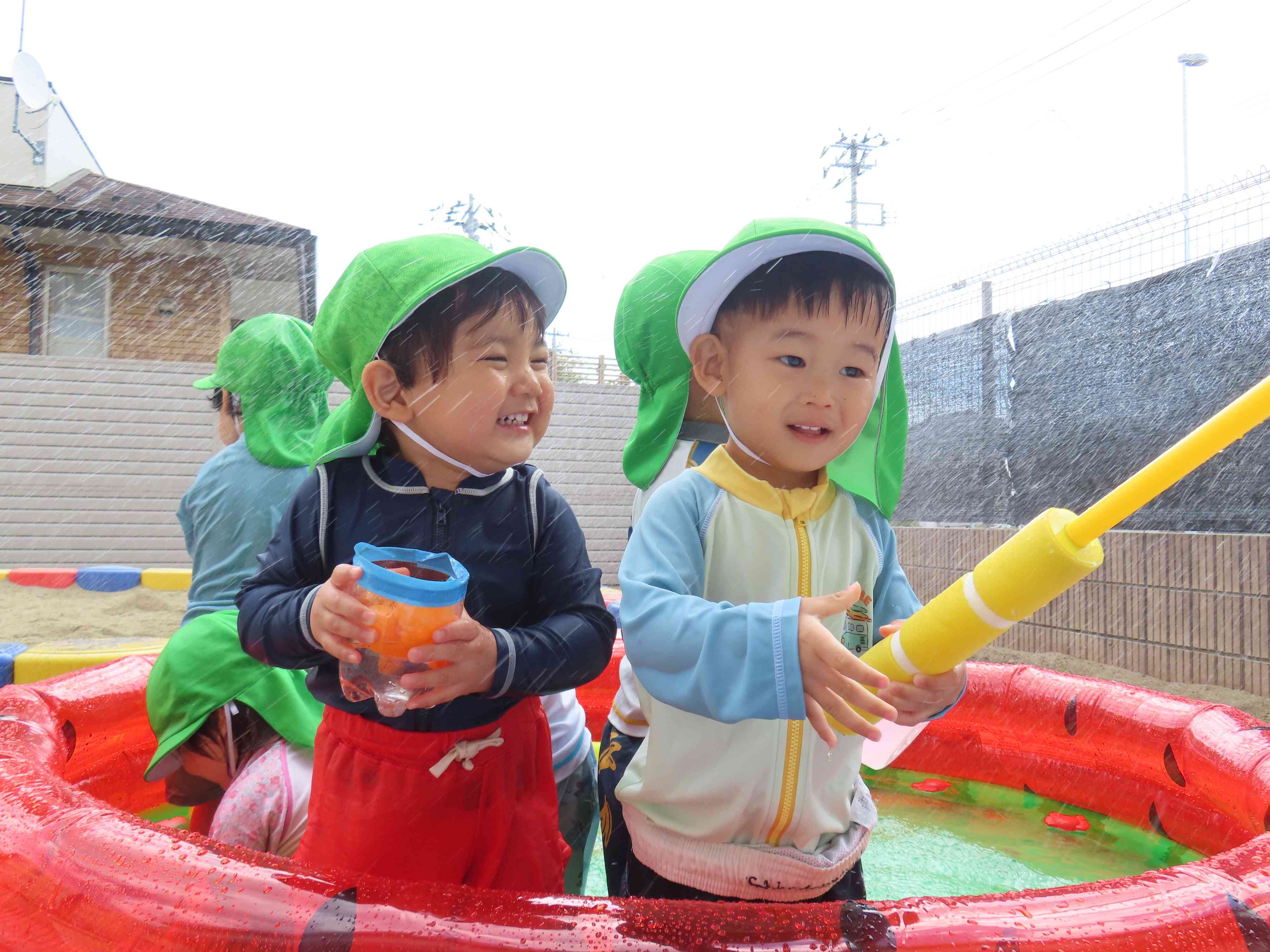 たのしい水遊び！