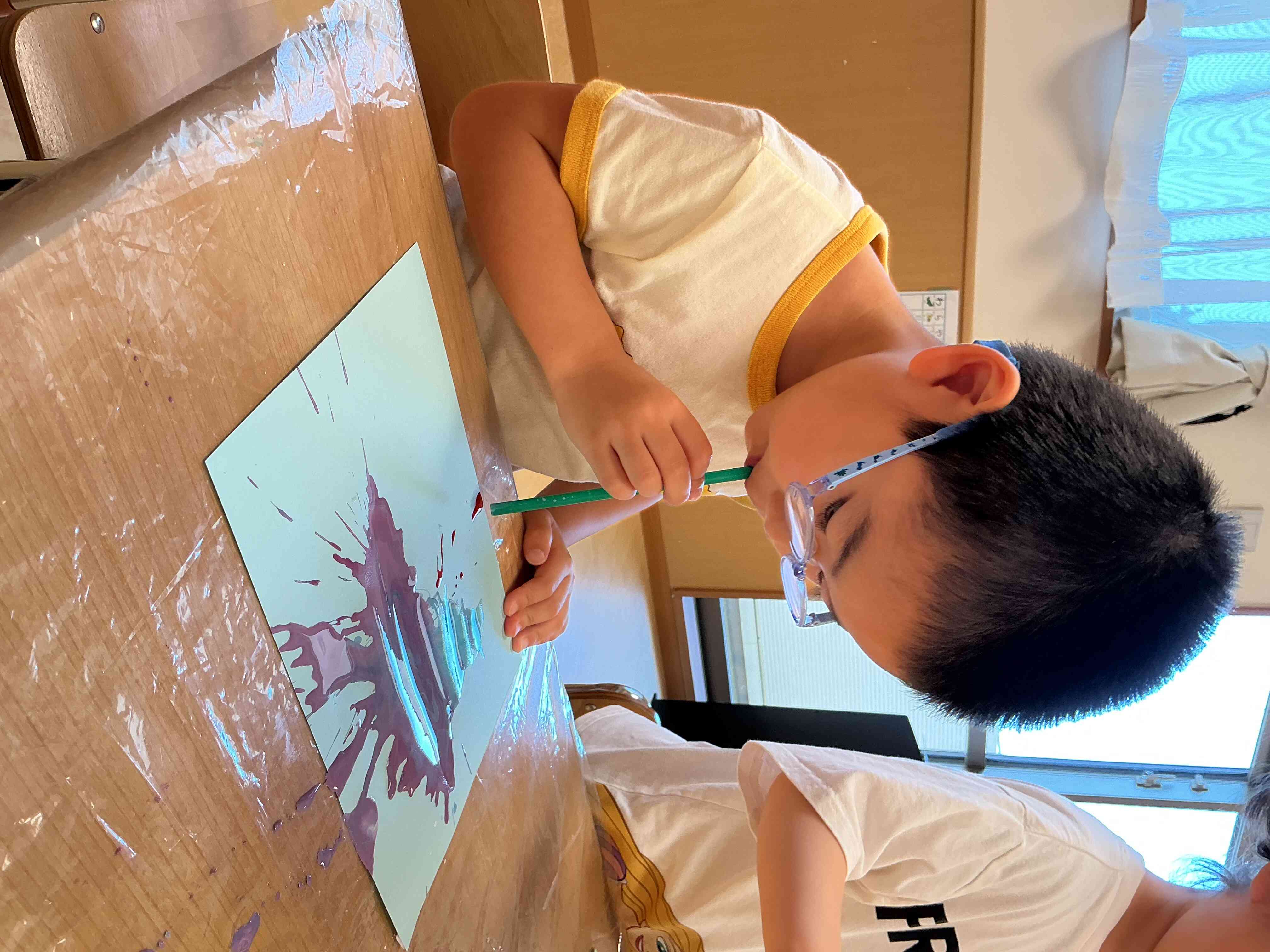 夏まつりに向けた製作もしたよ！