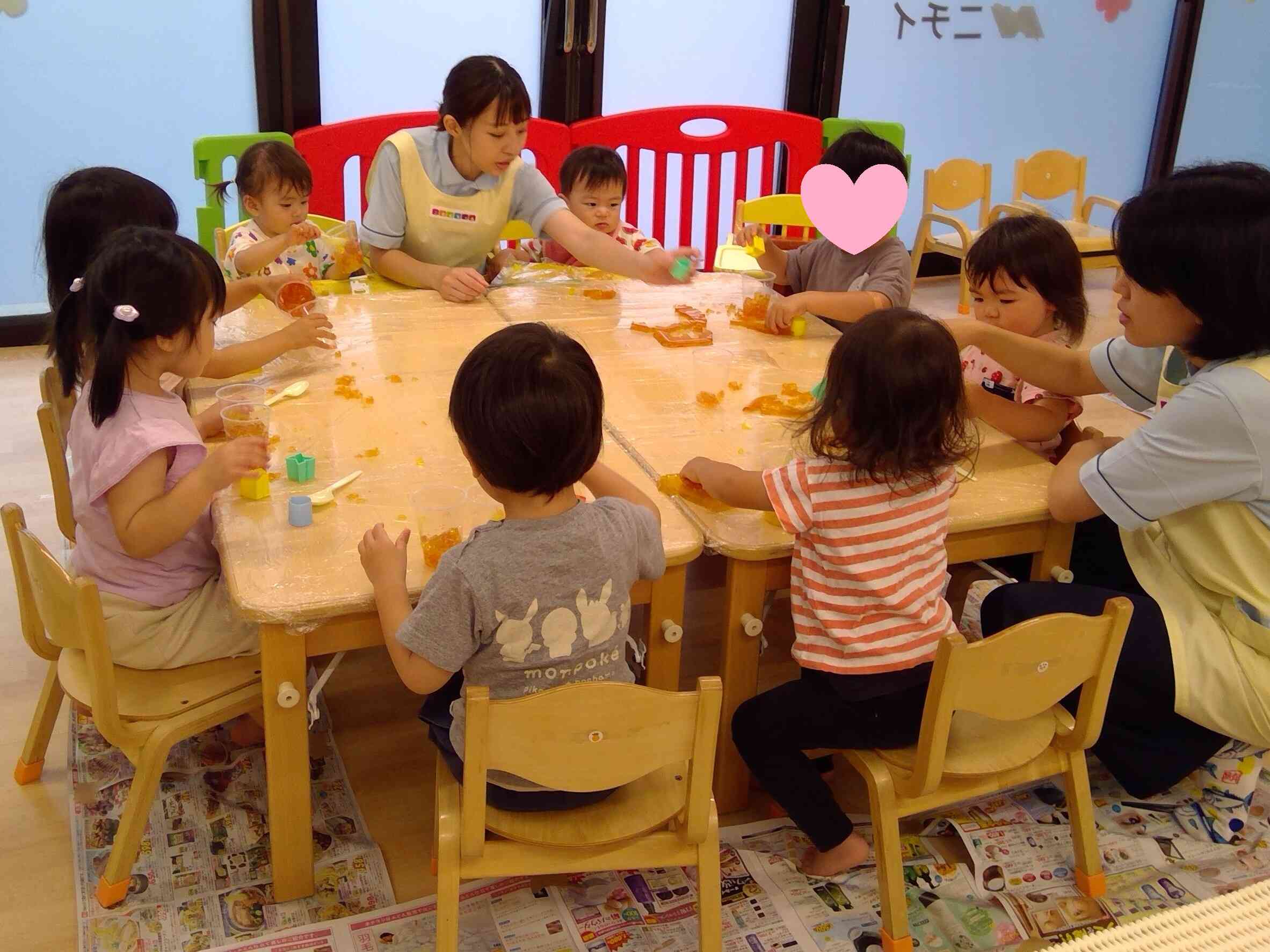 集中して遊んでいます