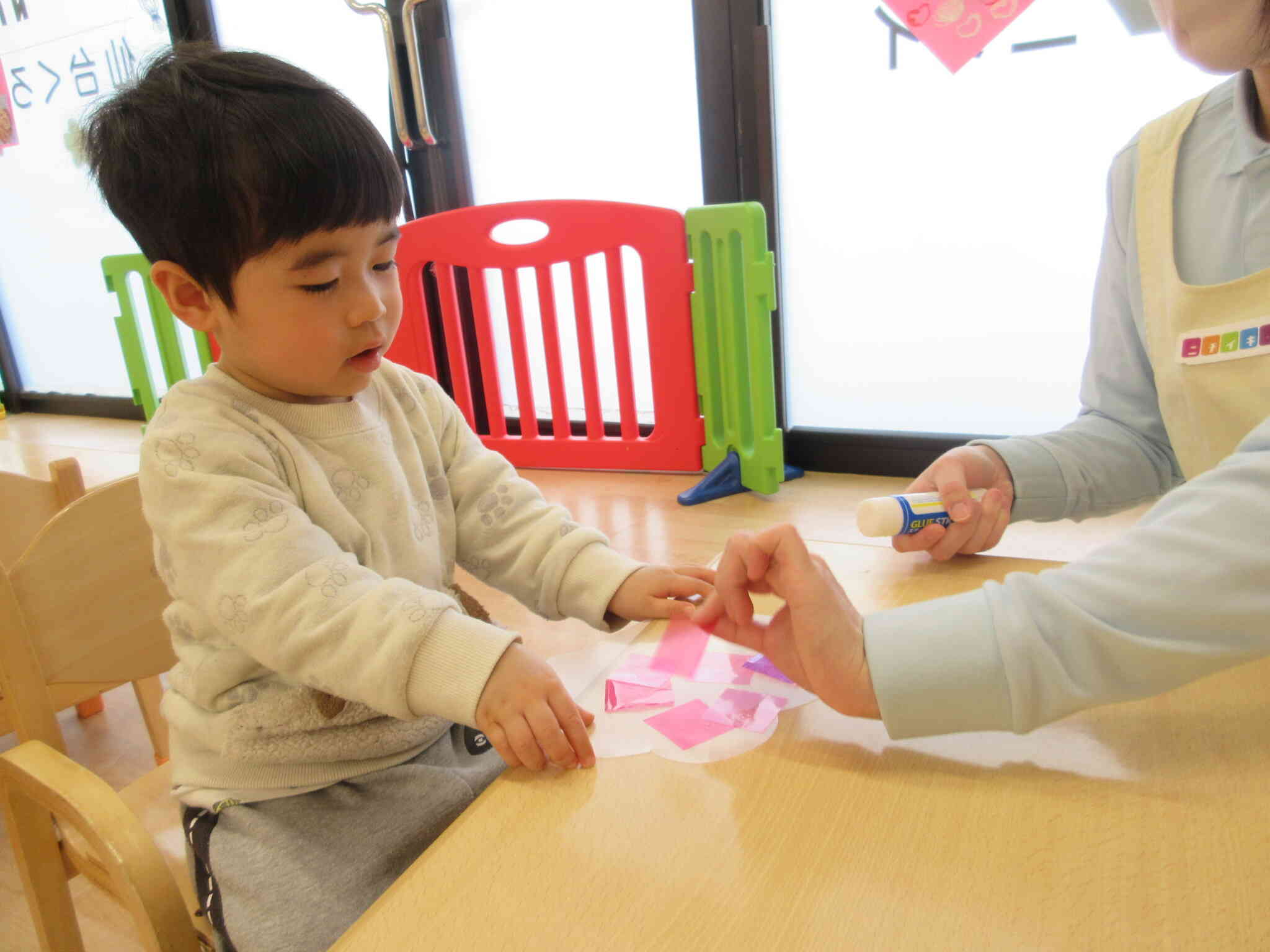 1歳児あひる組3月の製作