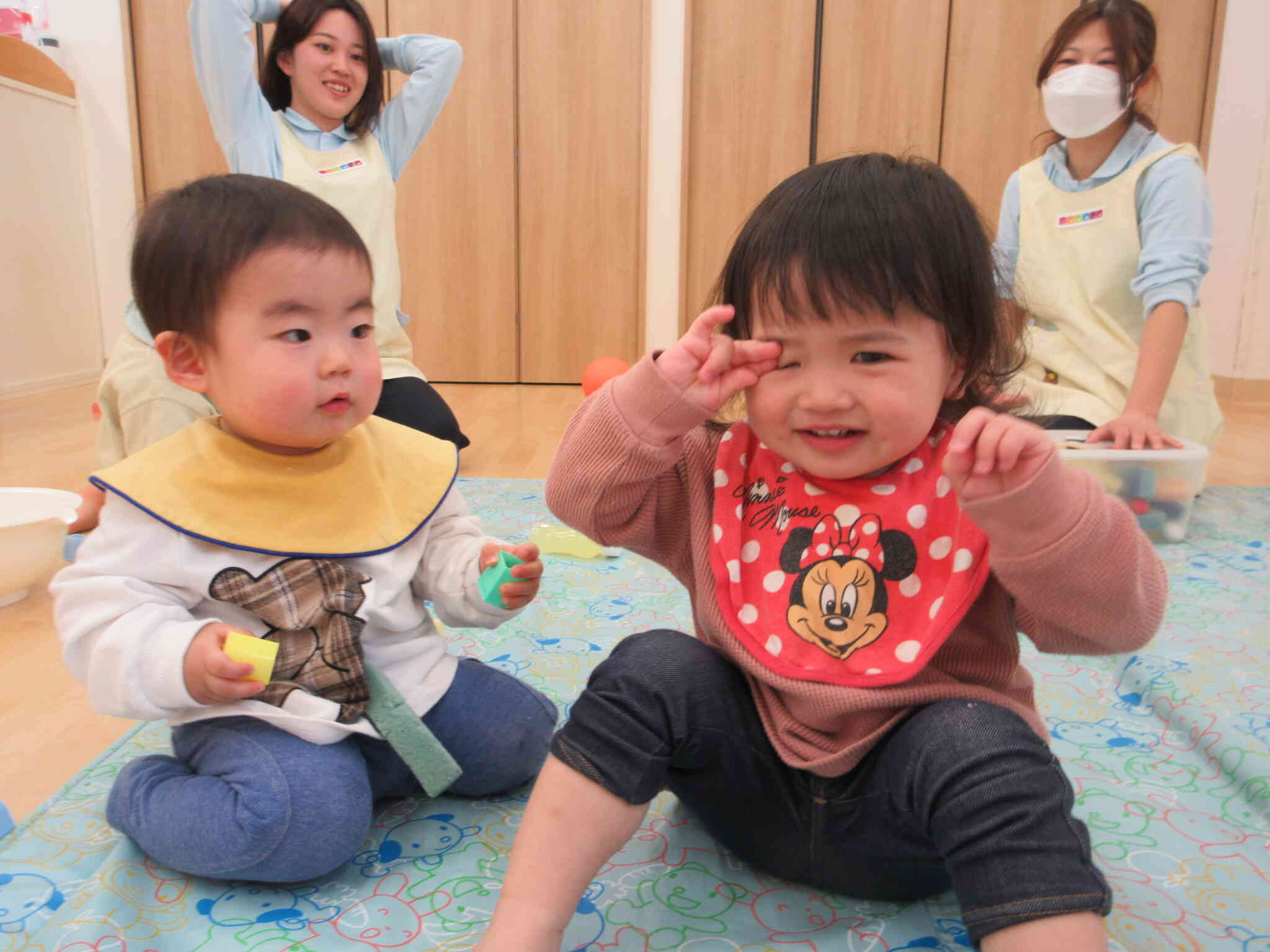 あひる組（１歳児）になったよ。