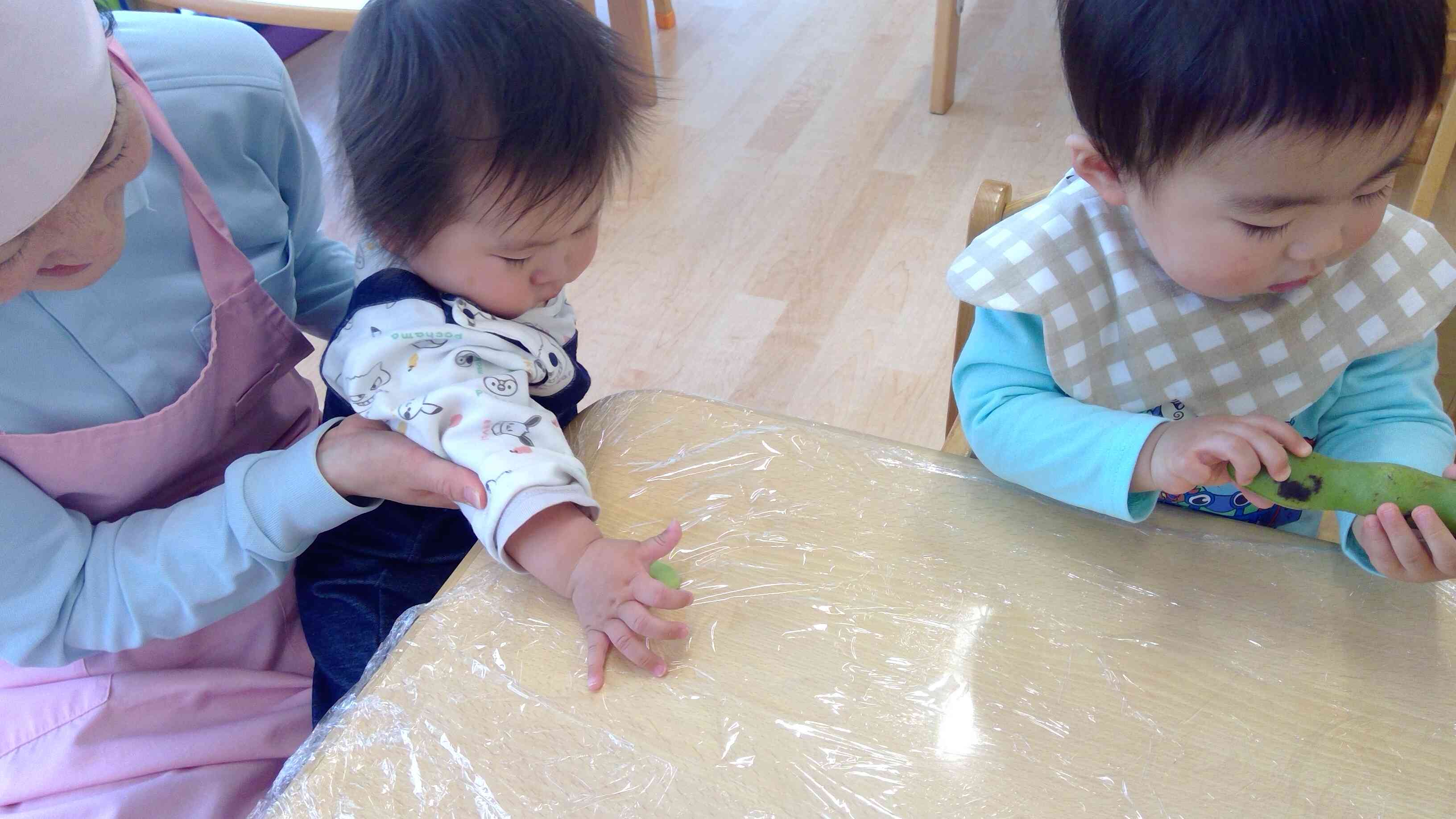 ぼくも触ってみようかな