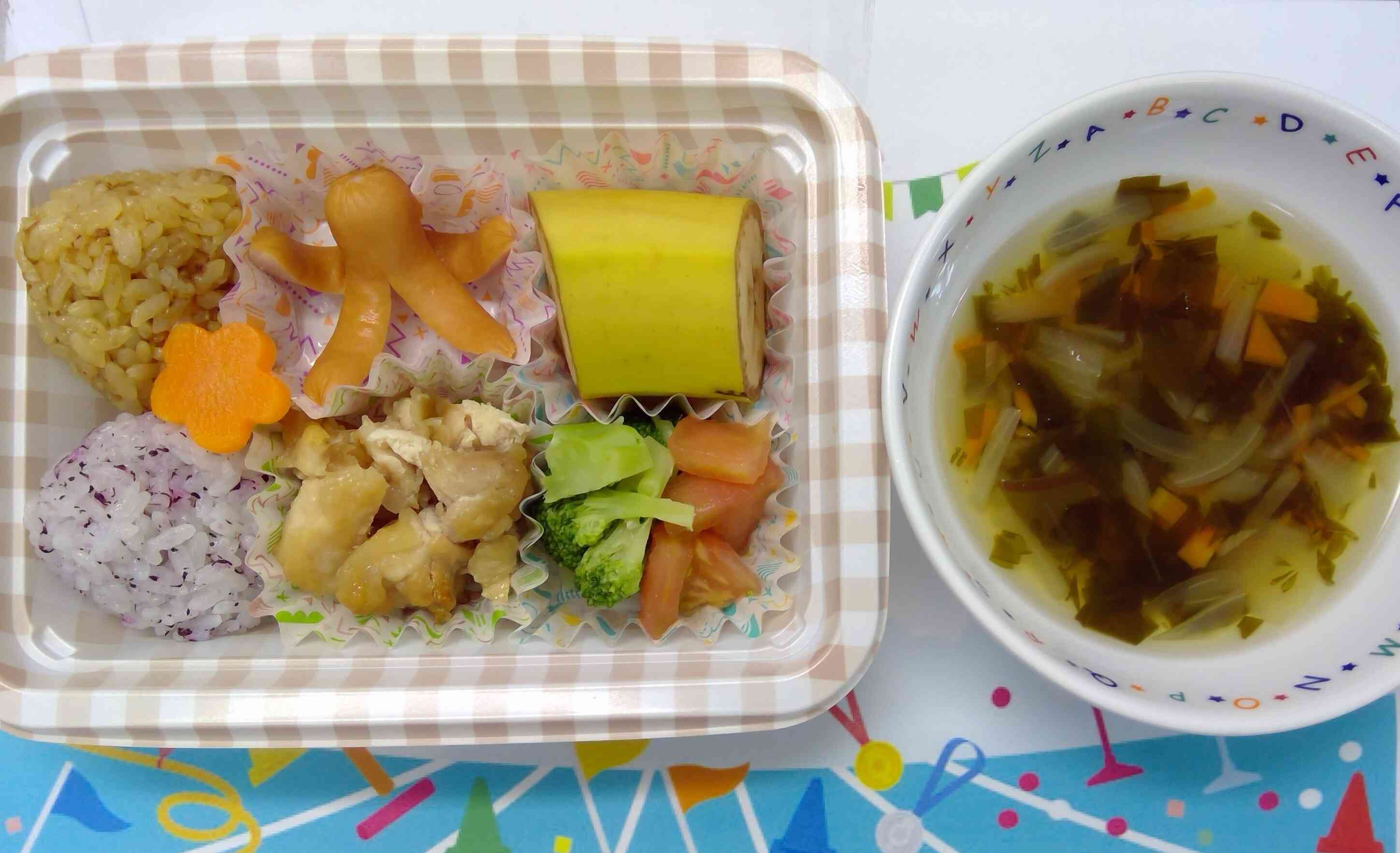 運動会ごっこの後の給食は?