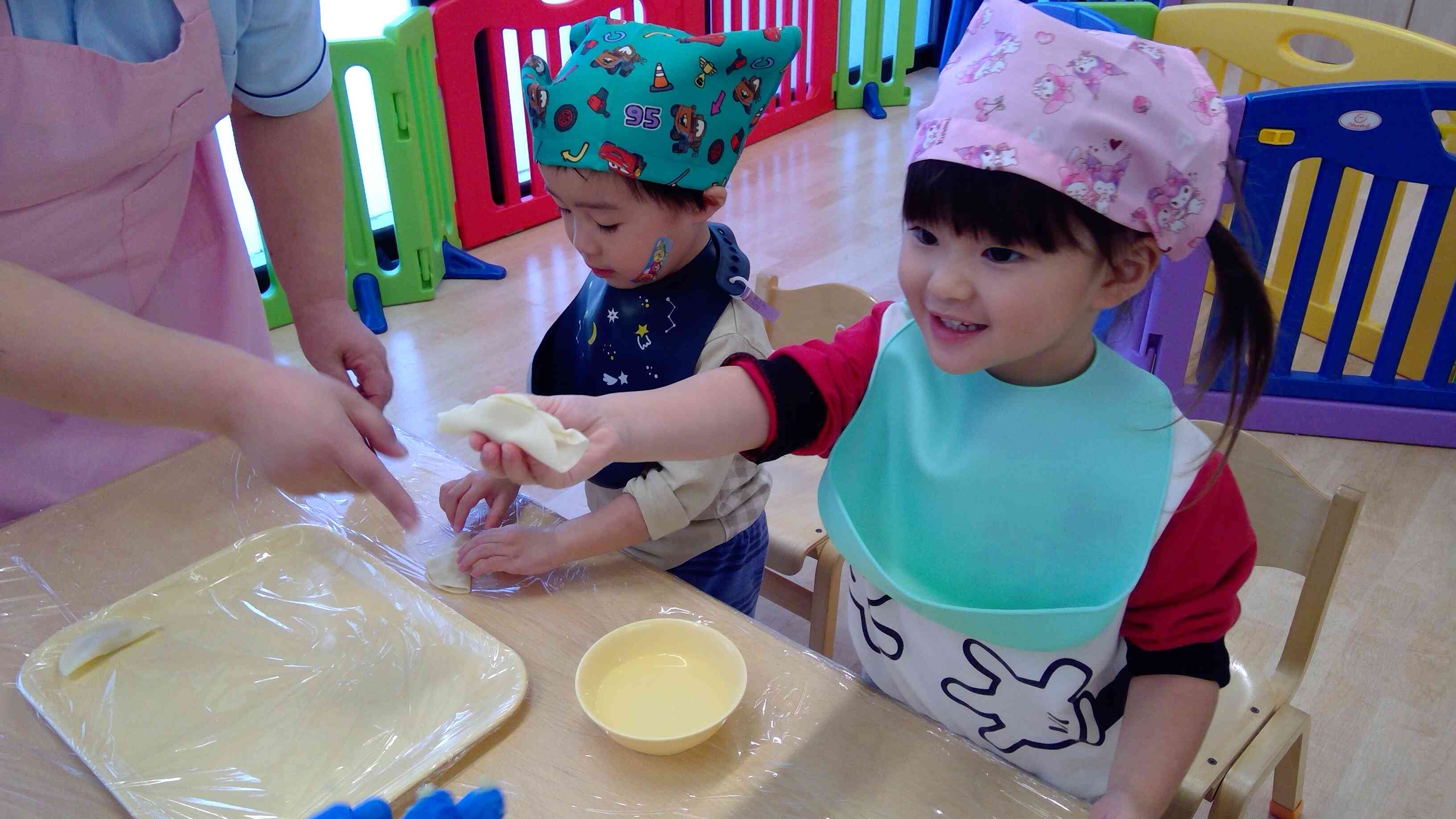 先生、できたよー！