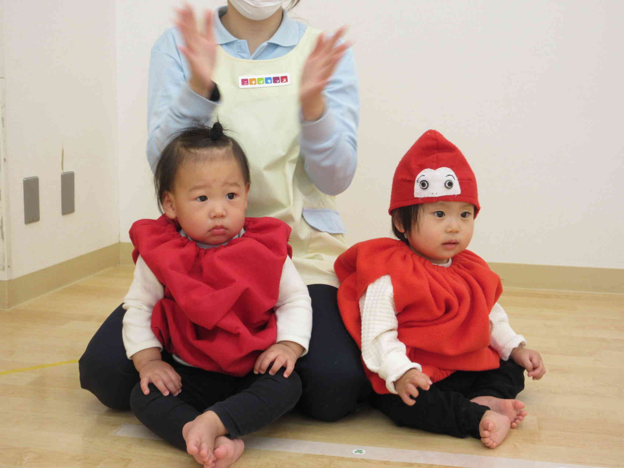 ちょっぴり緊張気味・・・