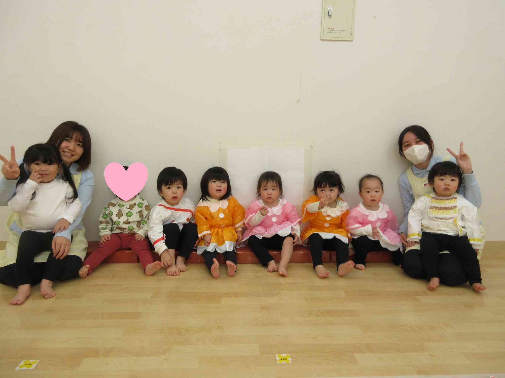 楽しい発表会だったね！みんなで、はいチーズ！