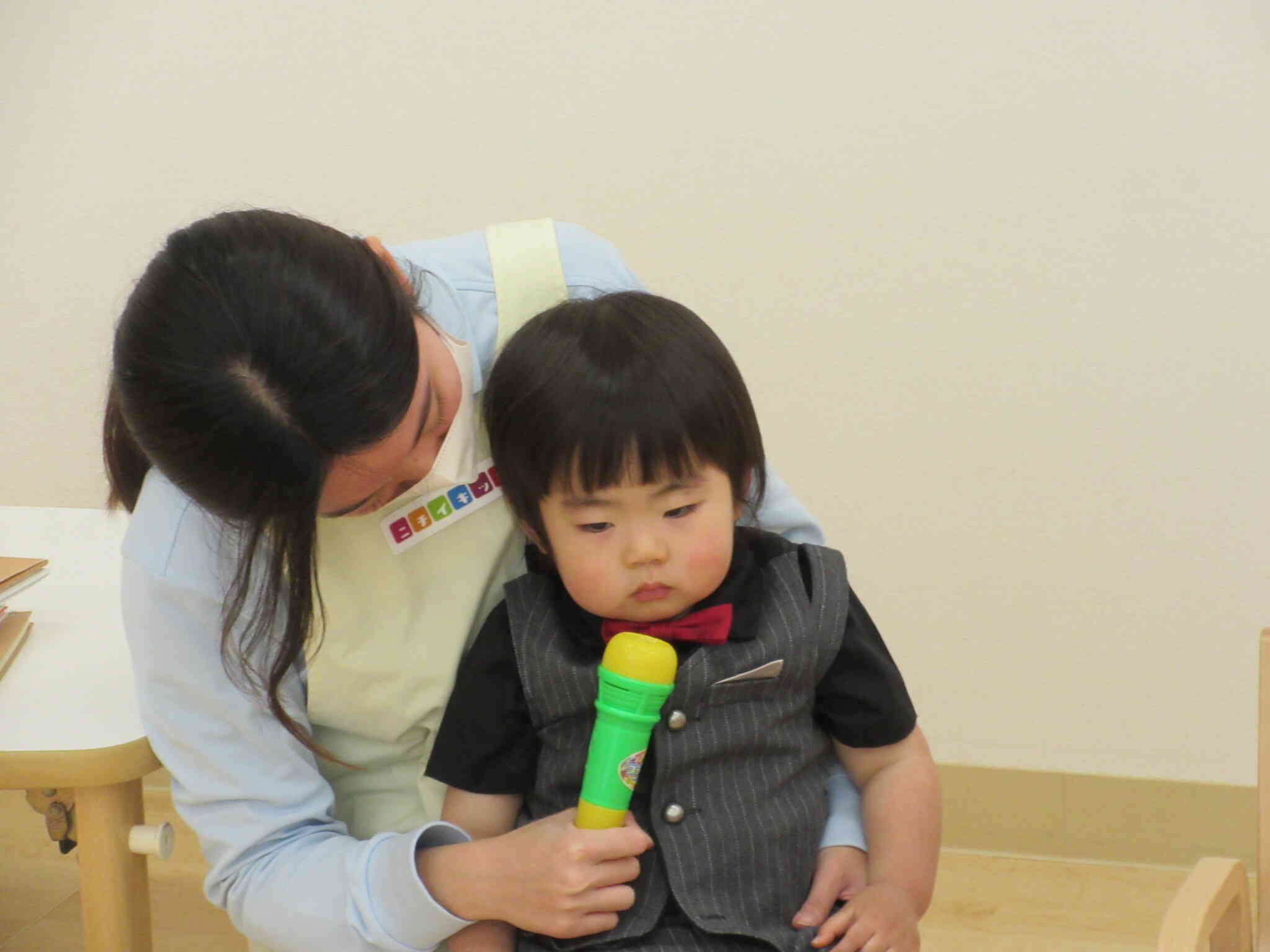 みんなの前でドキドキしたね。