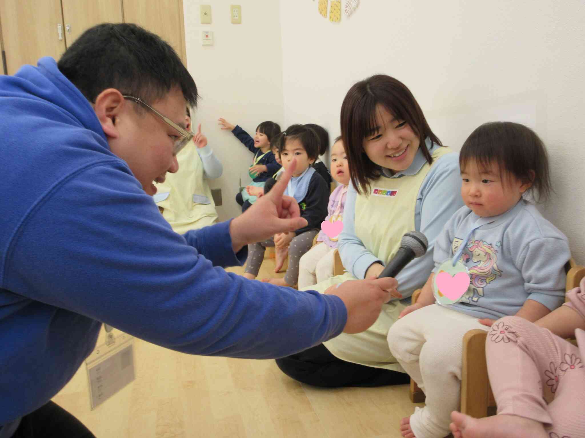 お名前聞かれてドキドキ・・・