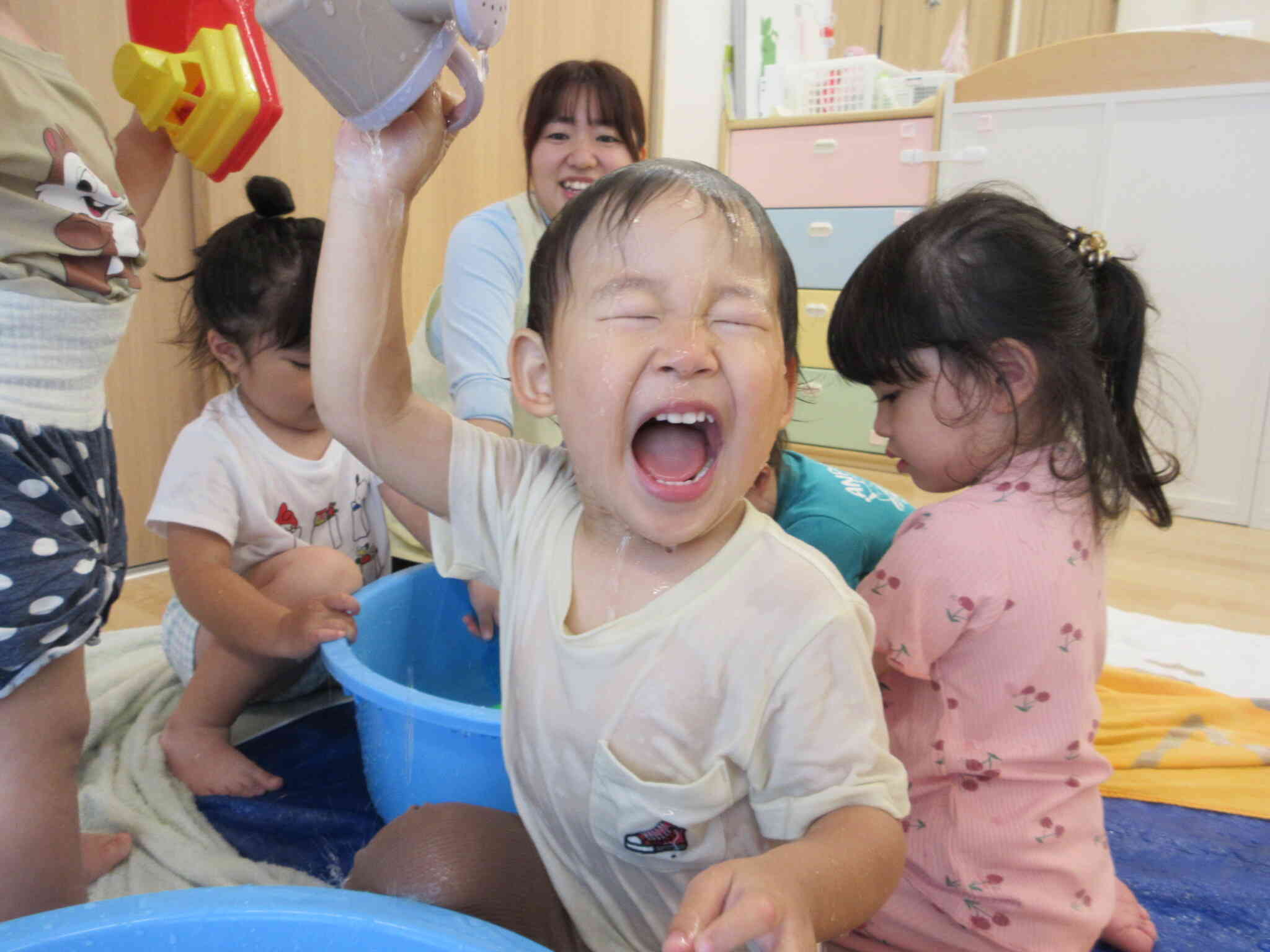 水遊び大好き！
