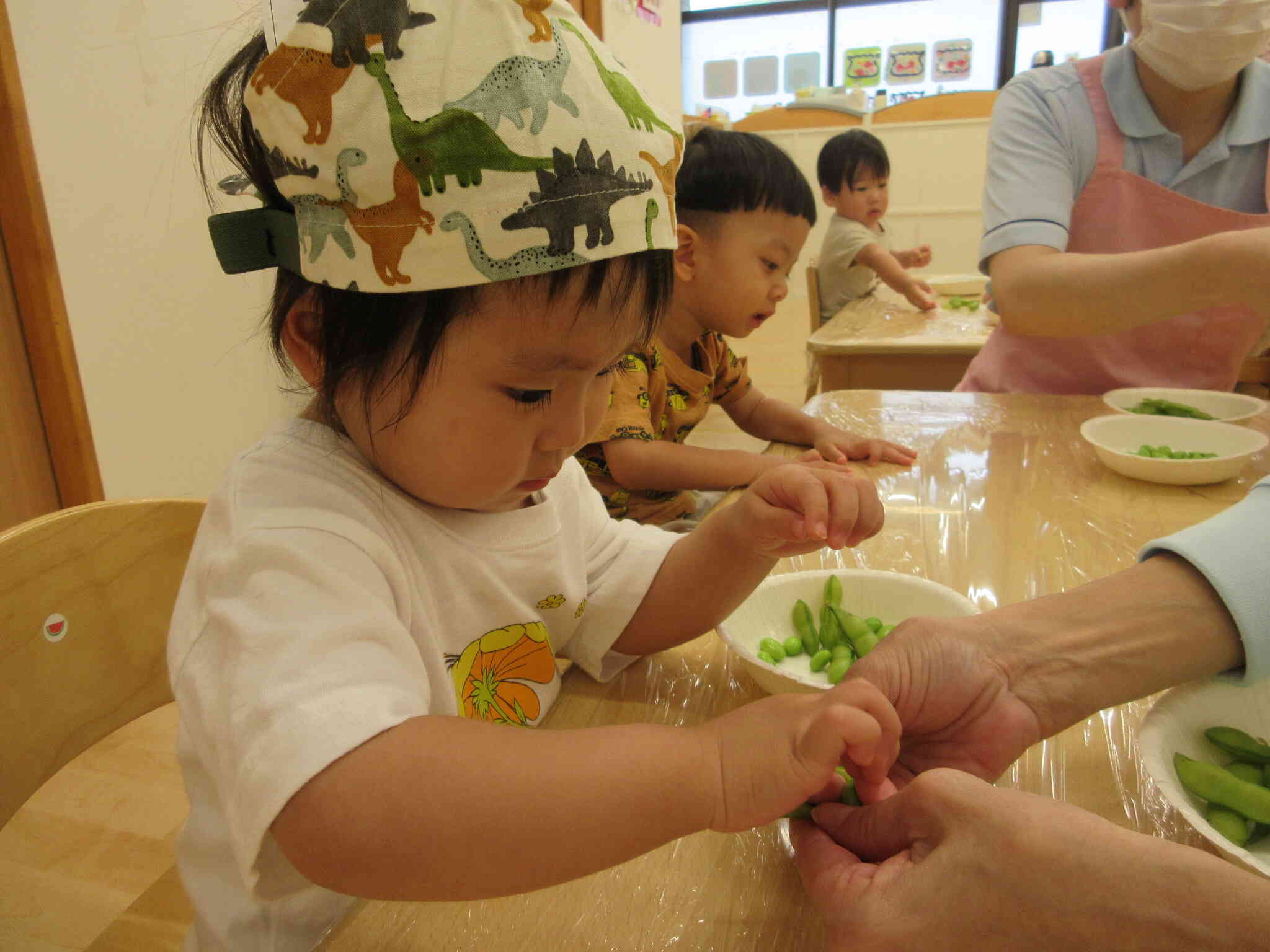 食育「ずんだ作り」