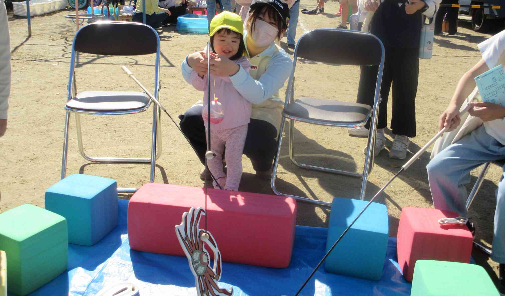 お魚釣れたよー！