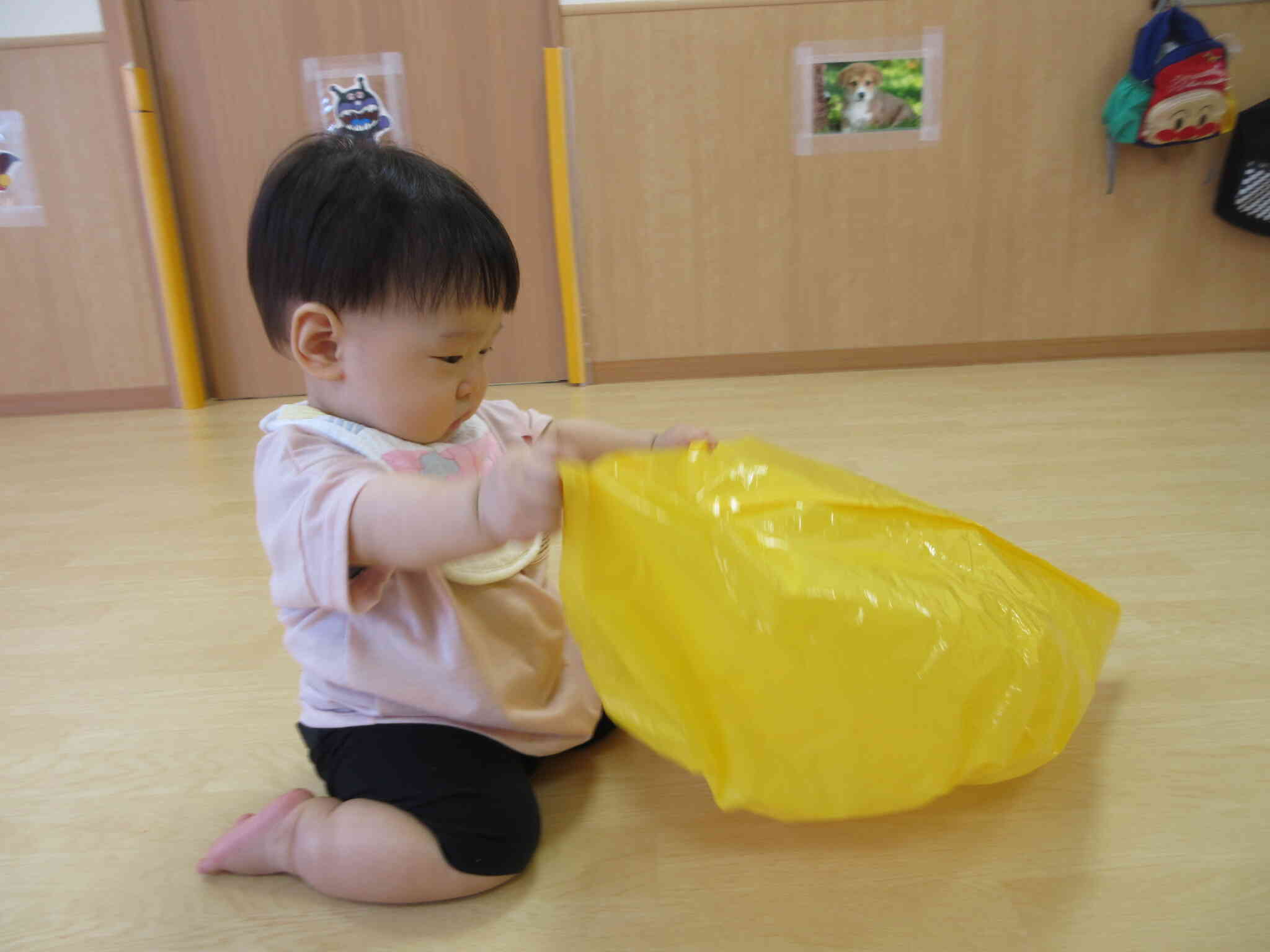 くしゅくしゅってしてみよう。