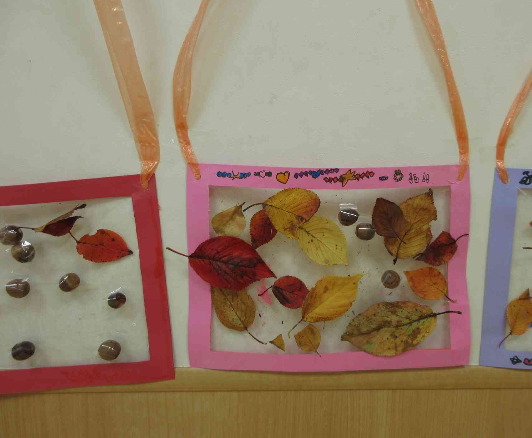 ４歳児・ぱんだ組～葉っぱの作品～