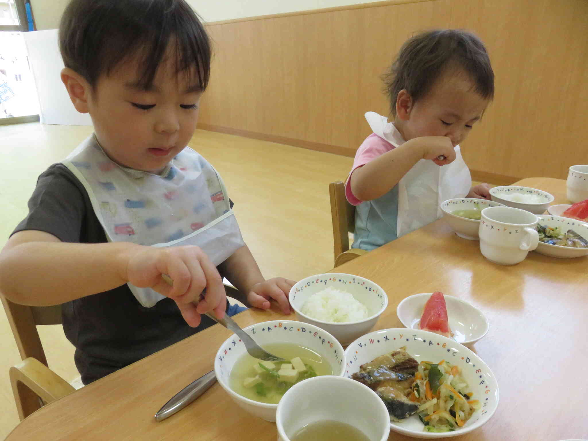 2歳児・うさぎ組の様子