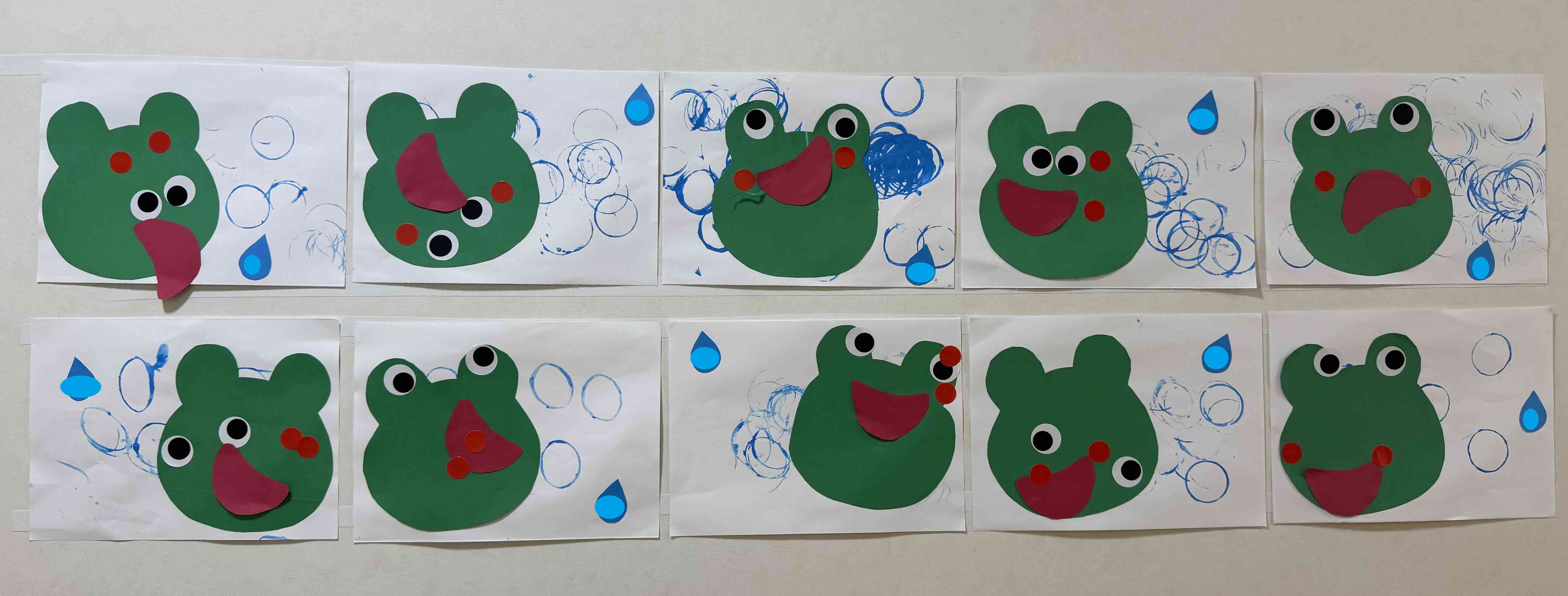 1歳児・あひる組さんの作品